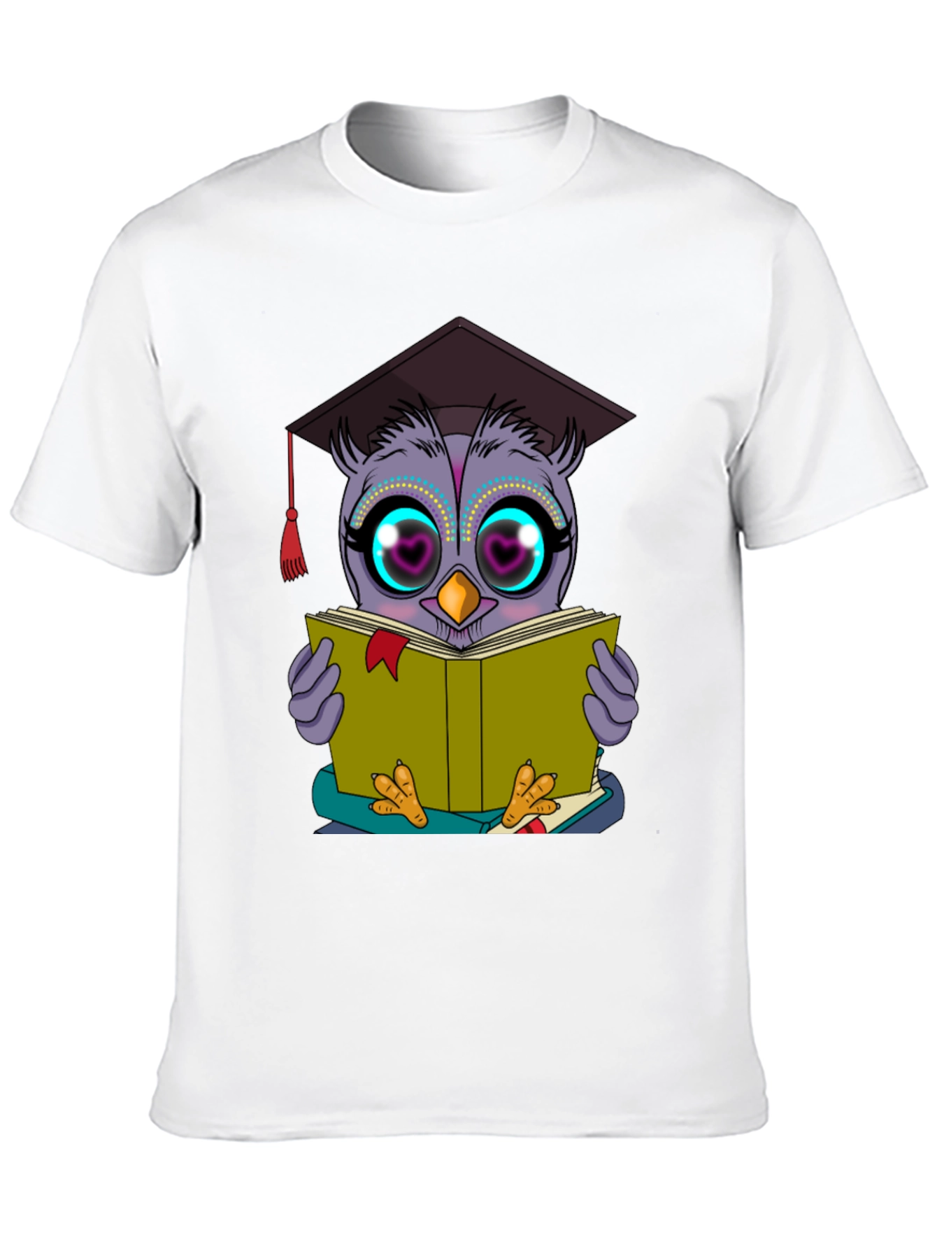 Black Owl Graduate T-Shirt Funny Bookworm Shirt view 10
