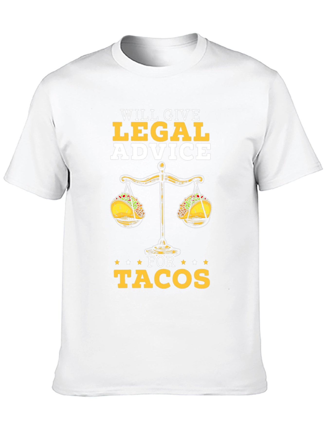 Black Legal Advice for Tacos T-Shirt view 10