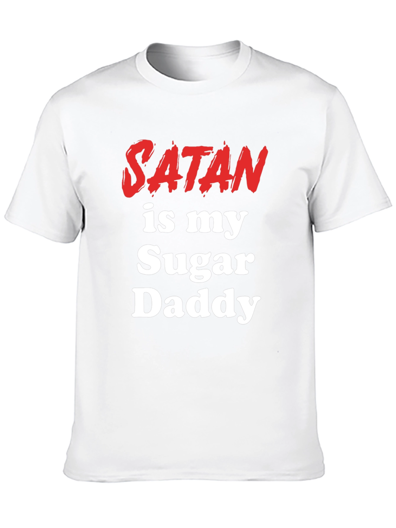 Black Satan Is My Sugar Daddy T-Shirt - Bold Graphic Tee view 10
