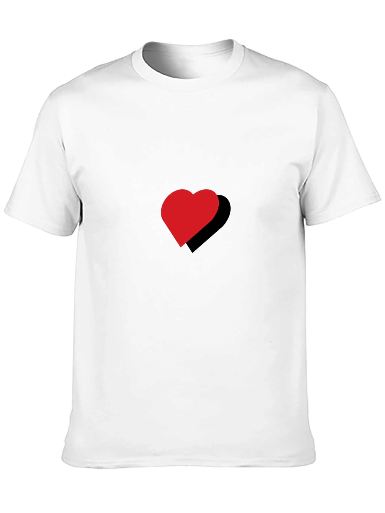 Black Red Heart Black T-Shirt view 10