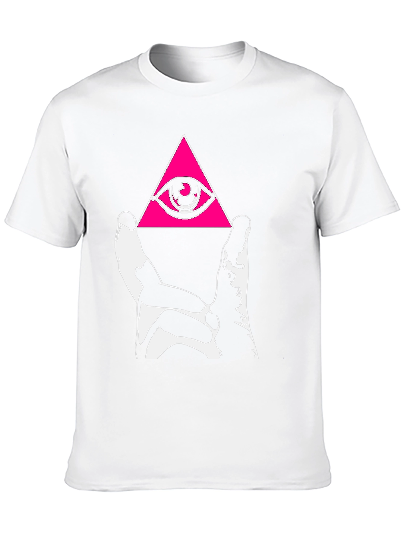 Black Illuminati Eye Pyramid Graphic Tee - Black view 10