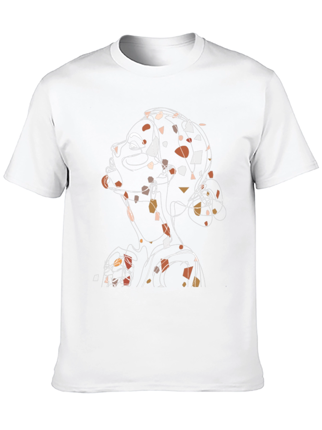 Abstract Woman Graphic Tee - Unique Art Print - 10