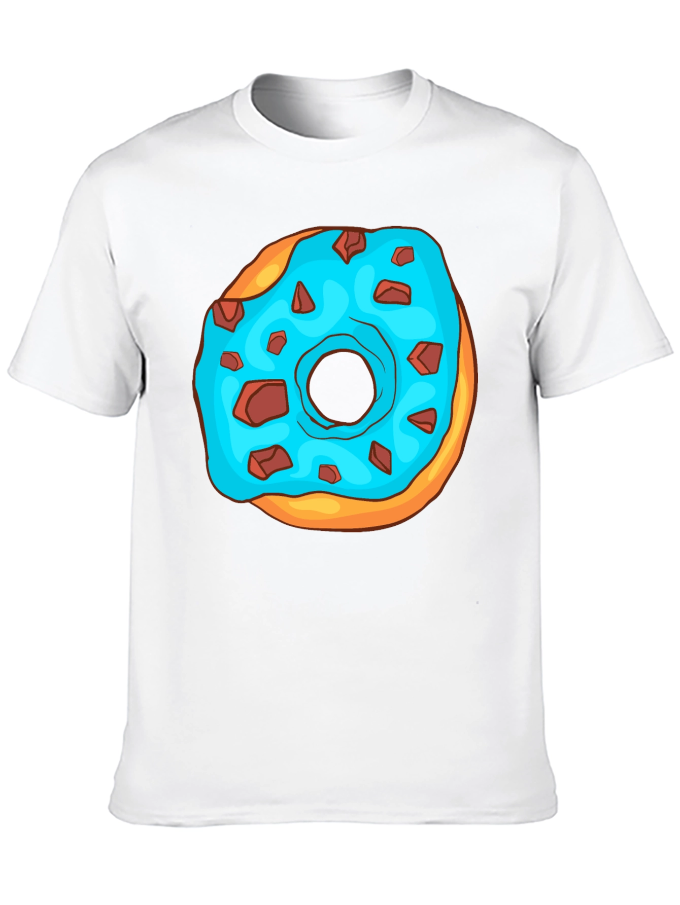Black Donut Graphic T-Shirt - Funny Cartoon Design view 10