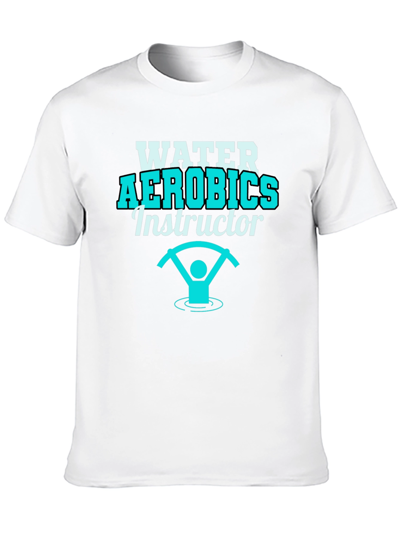 Water Aerobics Instructor Graphic T-Shirt - 10