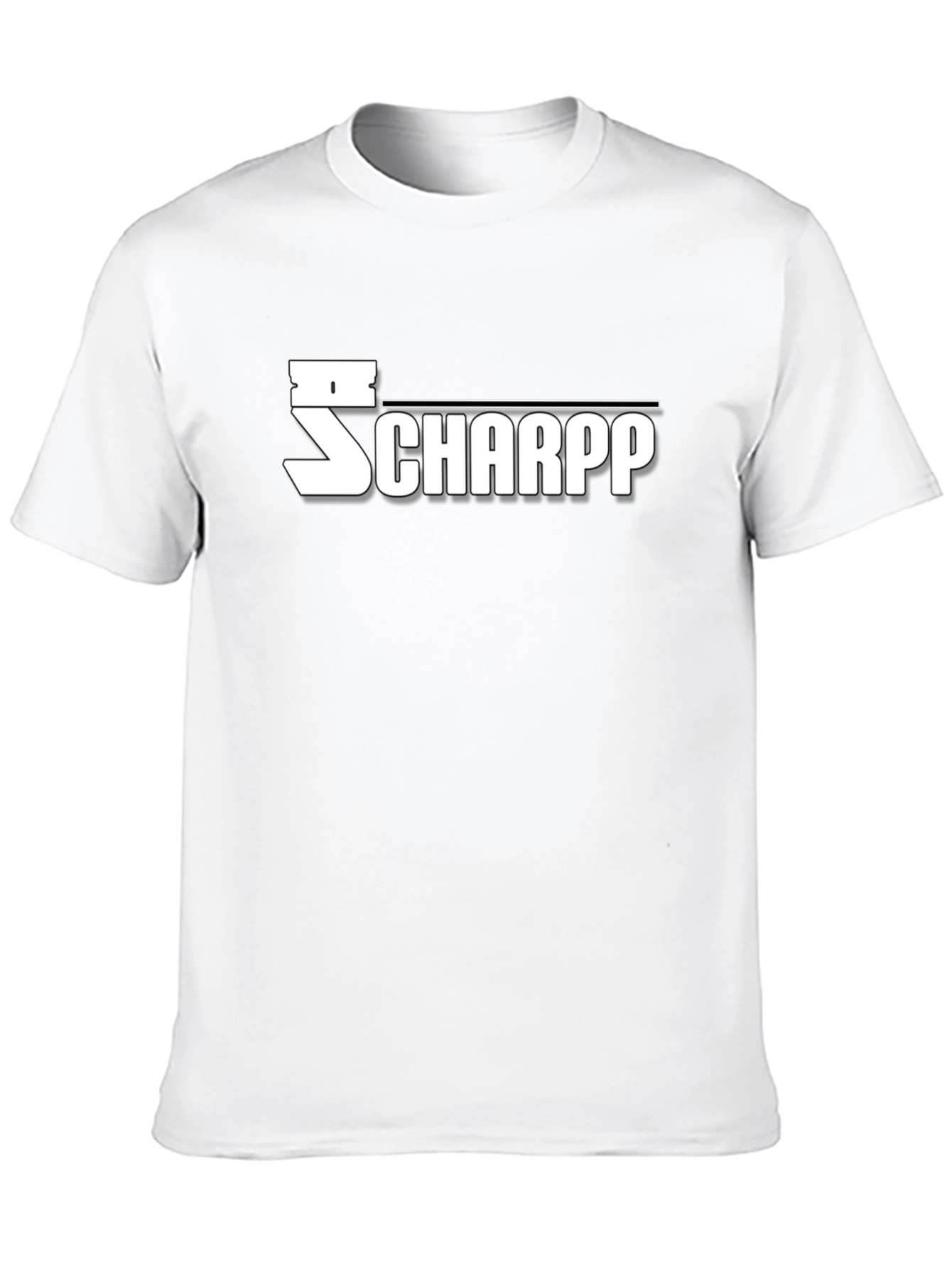 Black SCHAPP Graphic T-Shirt - Bold Design, Casual Wear view 10