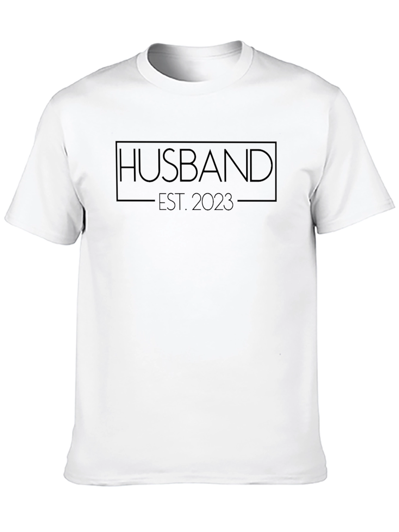 Black Husband Est. 2023 Black T-Shirt view 10
