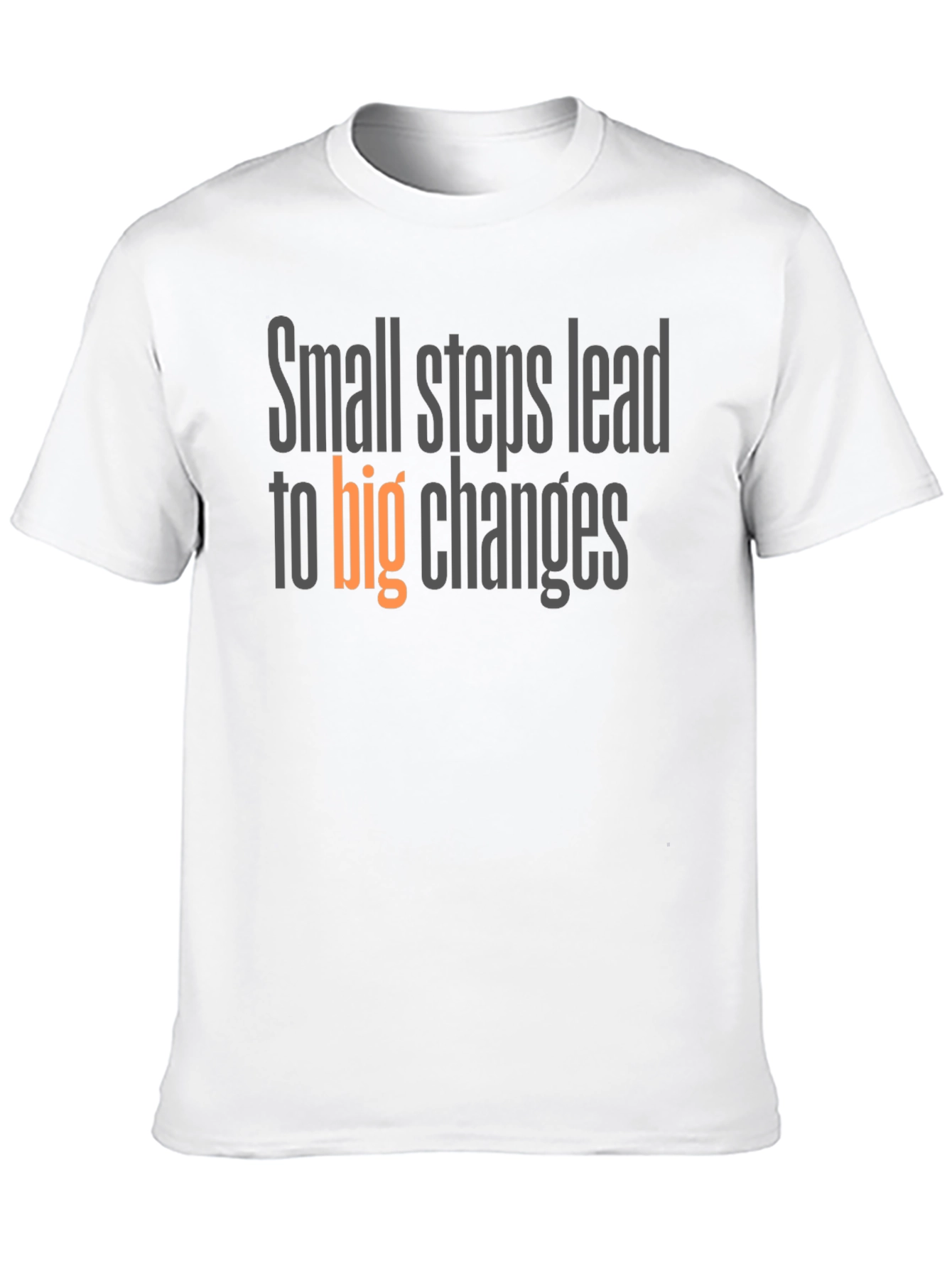 Black Inspirational "Small Steps" Graphic Tee - Black view 10