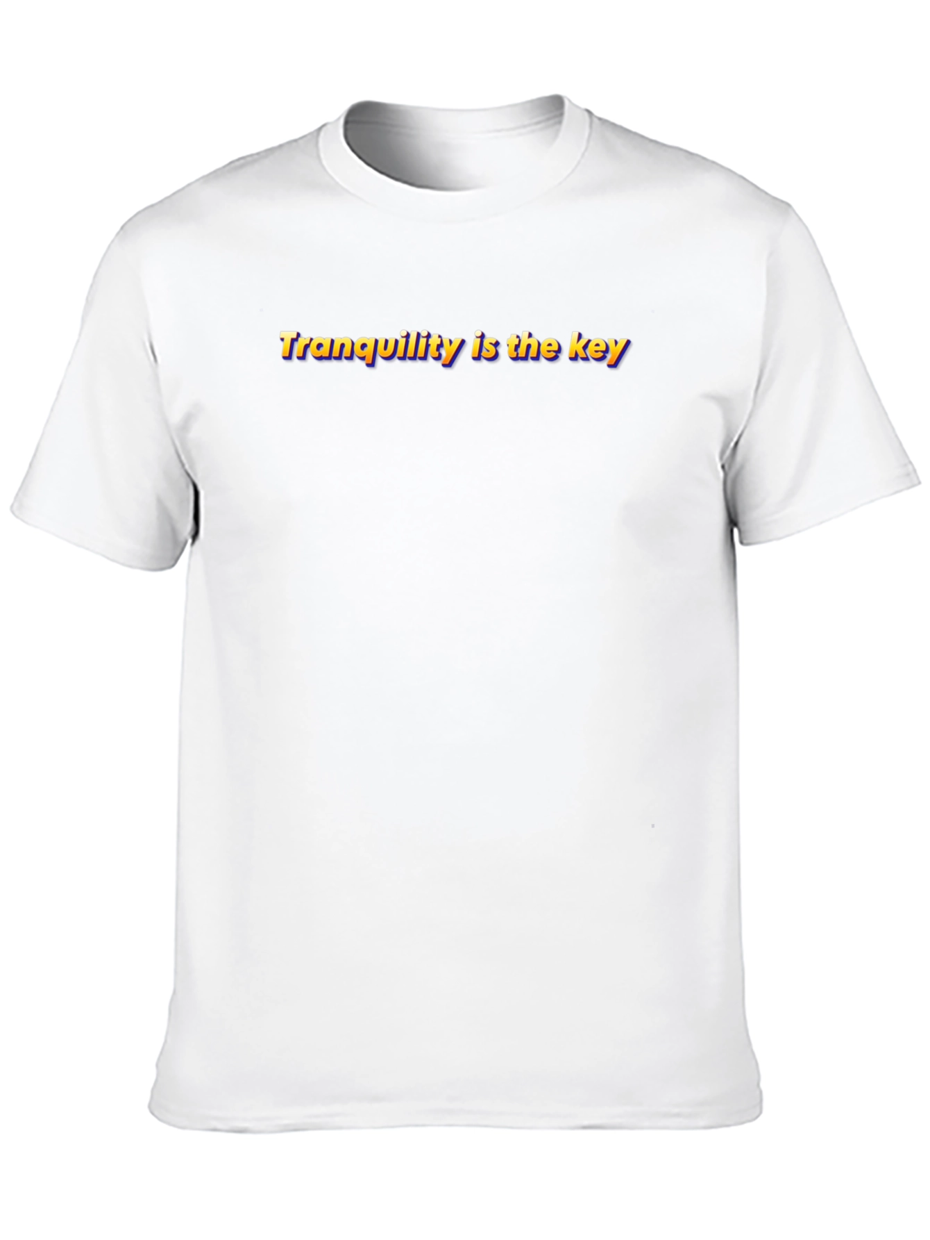 Black Tranquility is the Key Black Graphic T-Shirt view 10