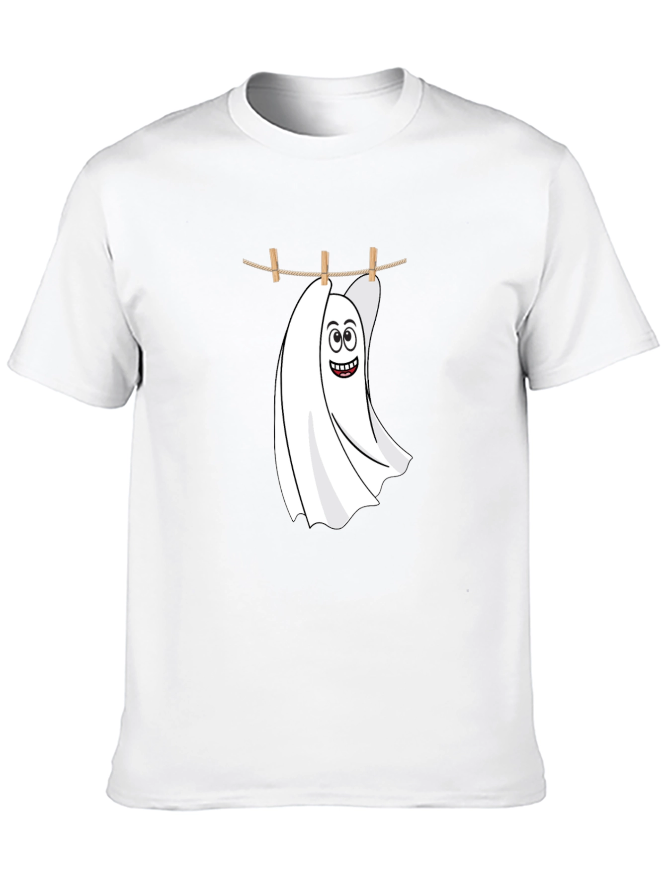 Black Funny Ghost Laundry T-Shirt - Spooky & Stylish view 10