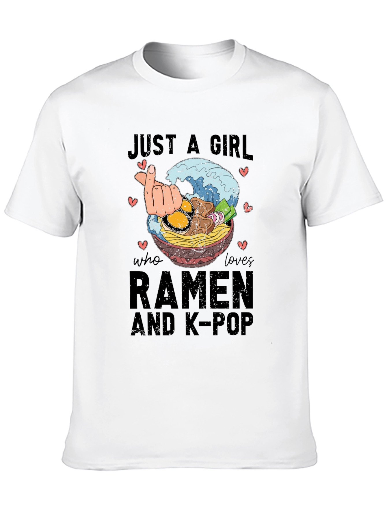 Black Ramen & K-Pop Graphic Tee view 10