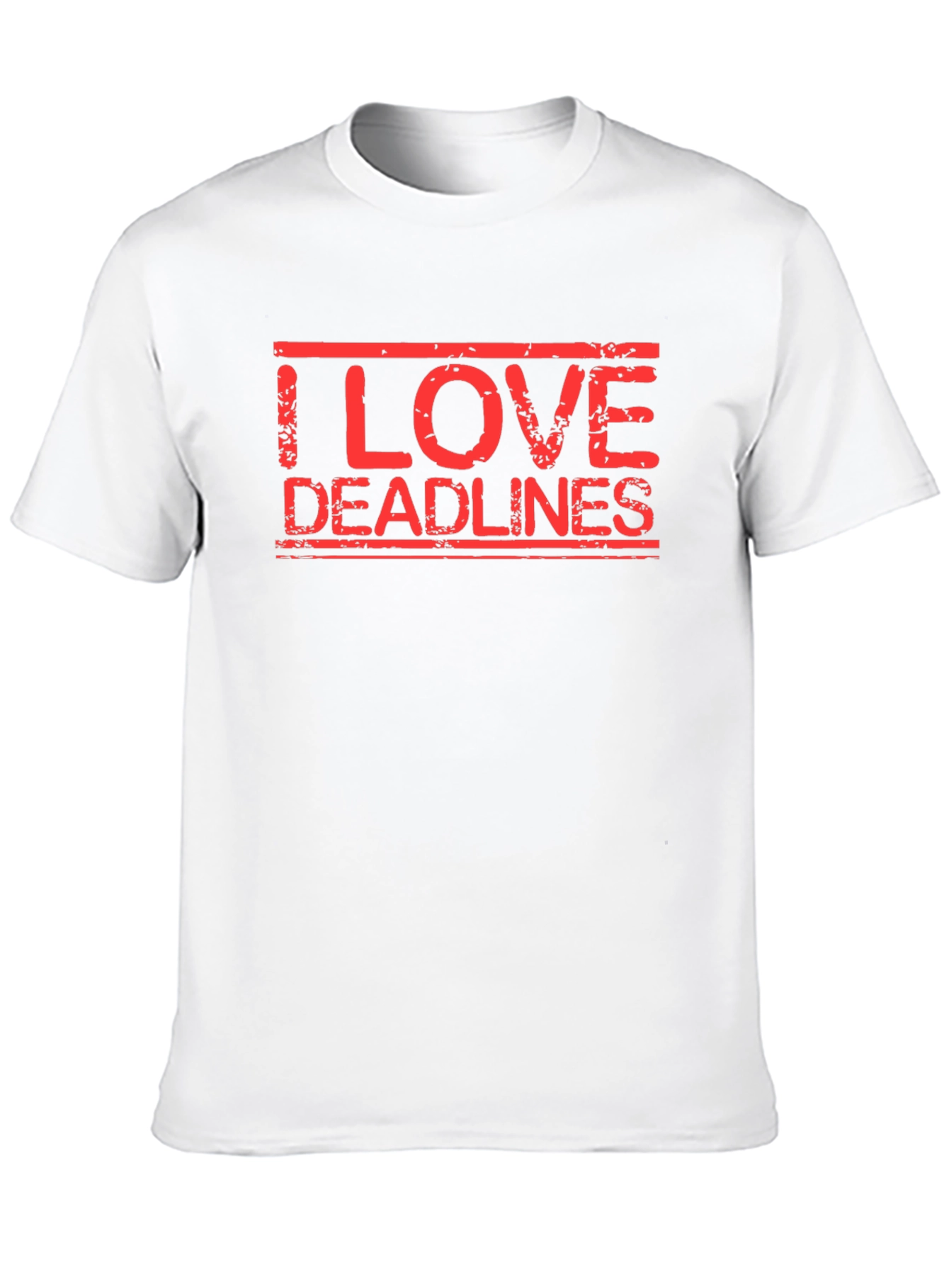 Black I Love Deadlines Graphic Tee - Black Short Sleeve view 10