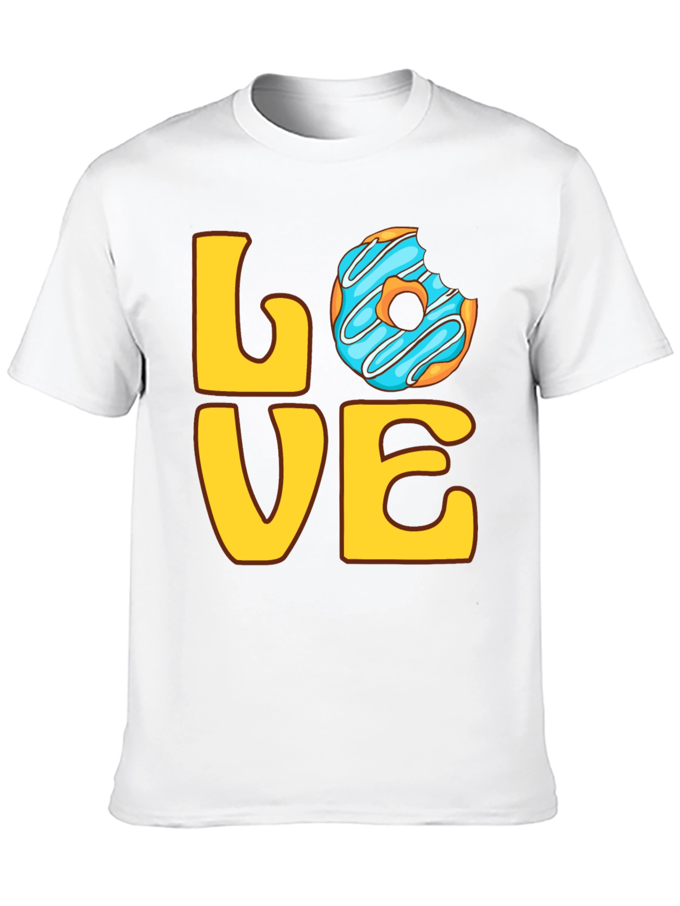 Black Love Donut Graphic Tee - Sweet Treat T-Shirt view 10
