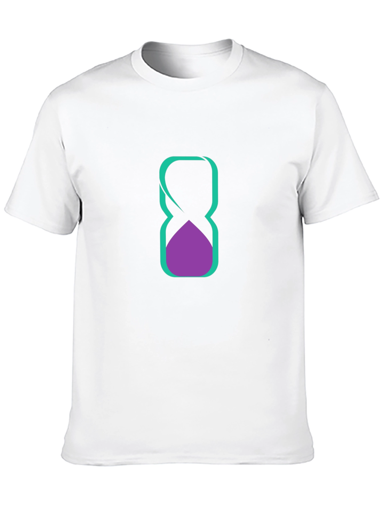 Black Stylish Hourglass Graphic Tee view 10