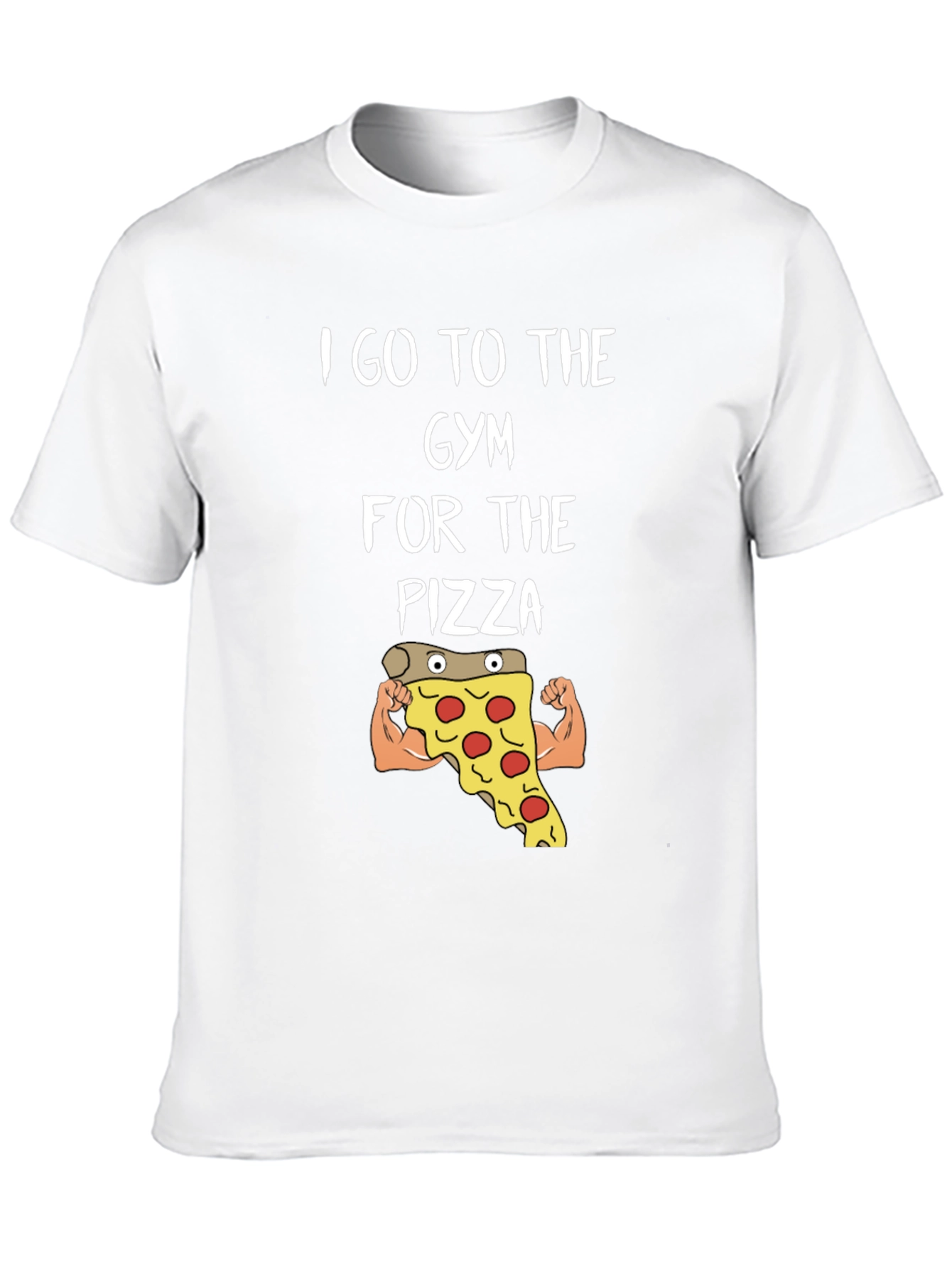 Black Gym Pizza T-Shirt - Funny Workout Tee view 10