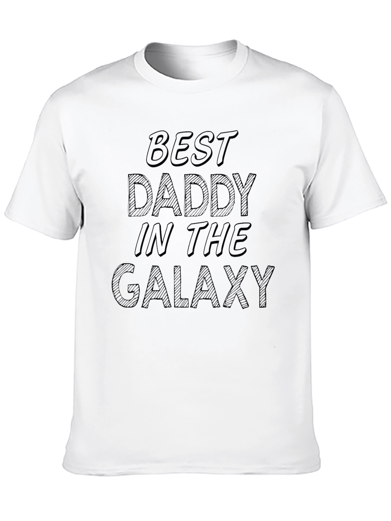 Black Best Daddy in the Galaxy Black T-Shirt view 10