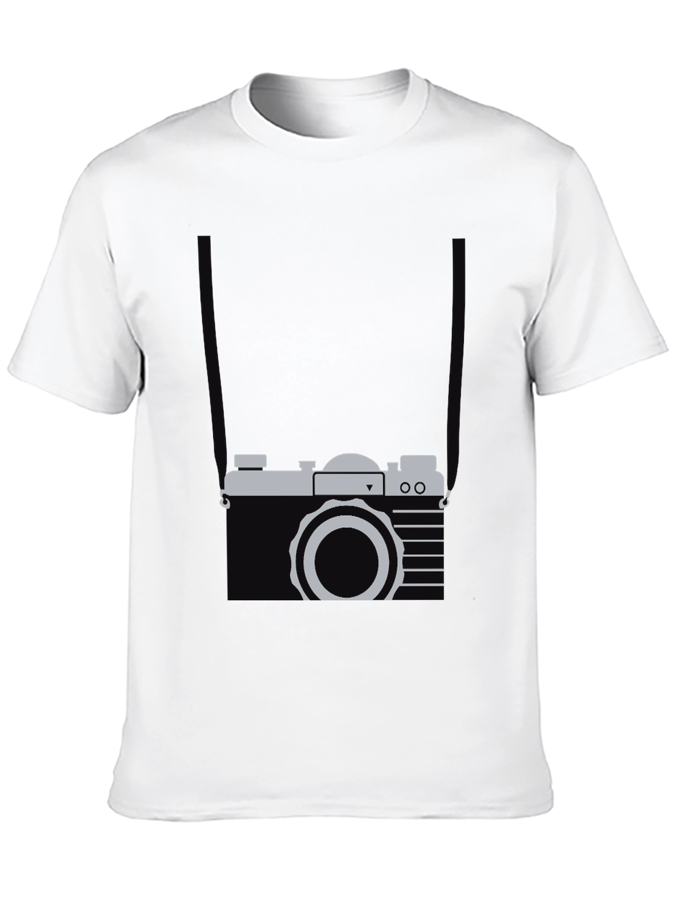 Black Retro Camera Graphic Tee - Cool Casual Style view 10