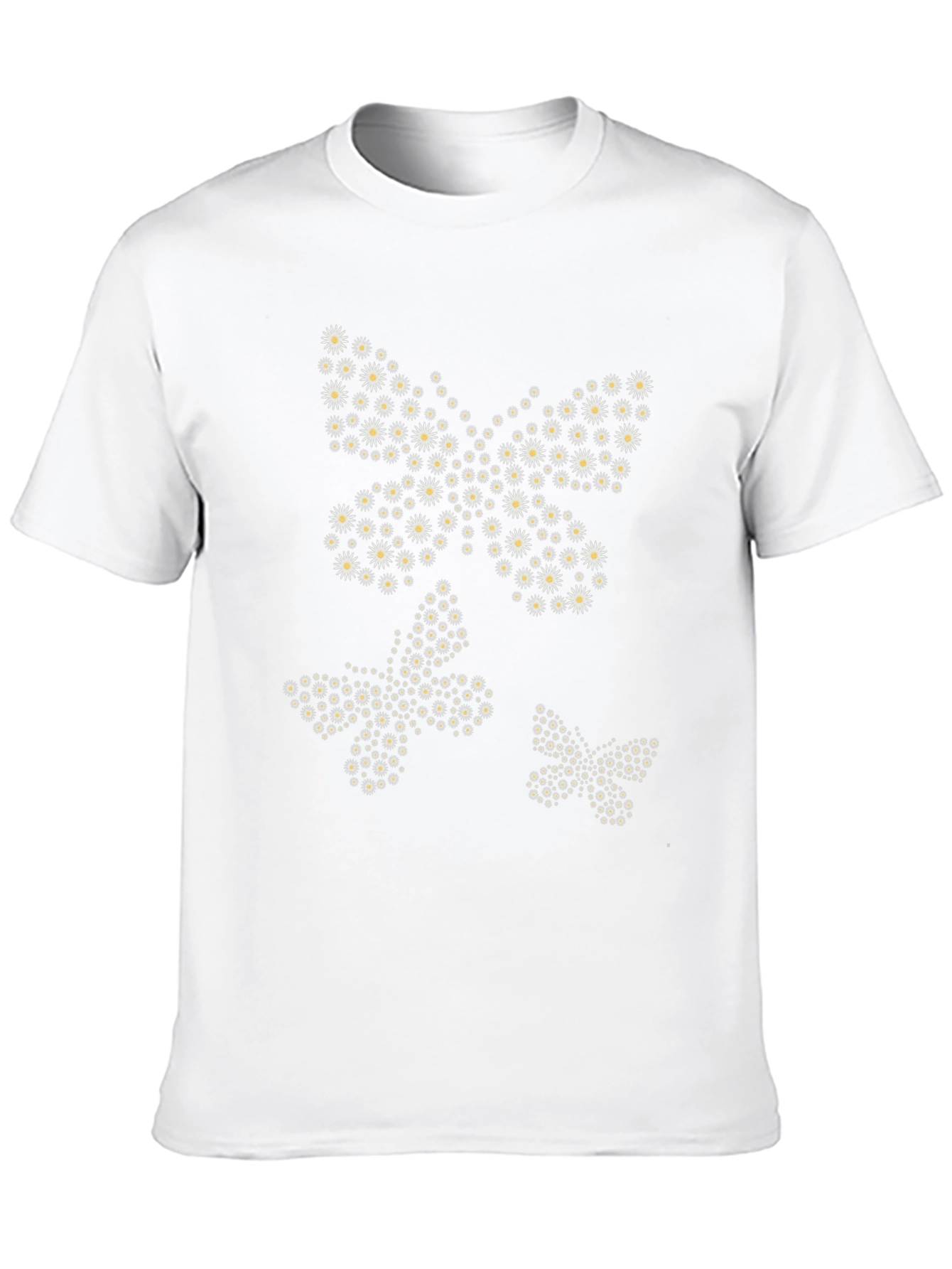 Black Butterfly Daisy Graphic T-Shirt view 10