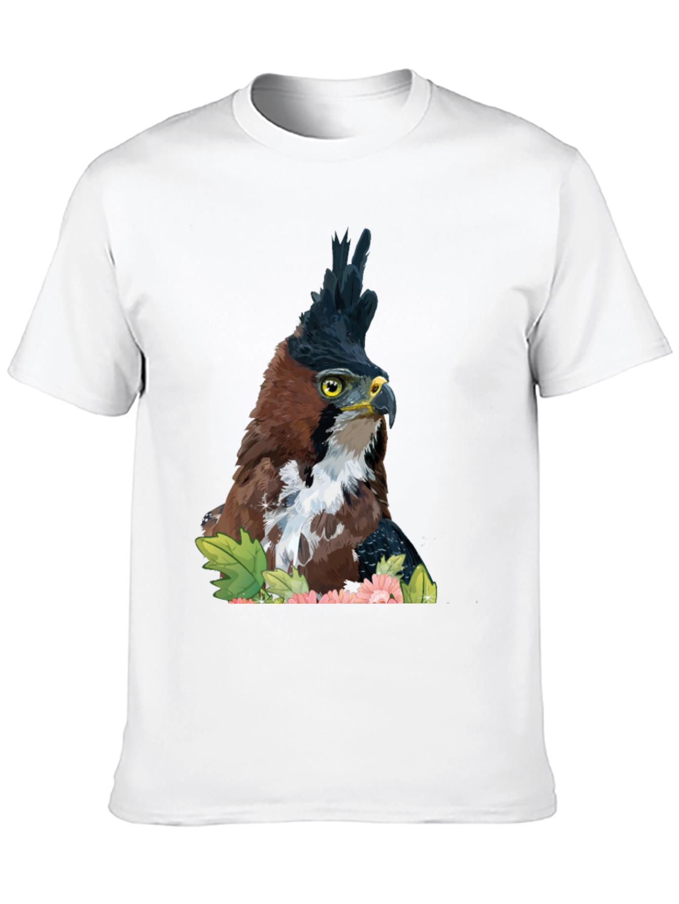 Black Eagle Crest Graphic Tee - Men's Black T-Shirt view 10