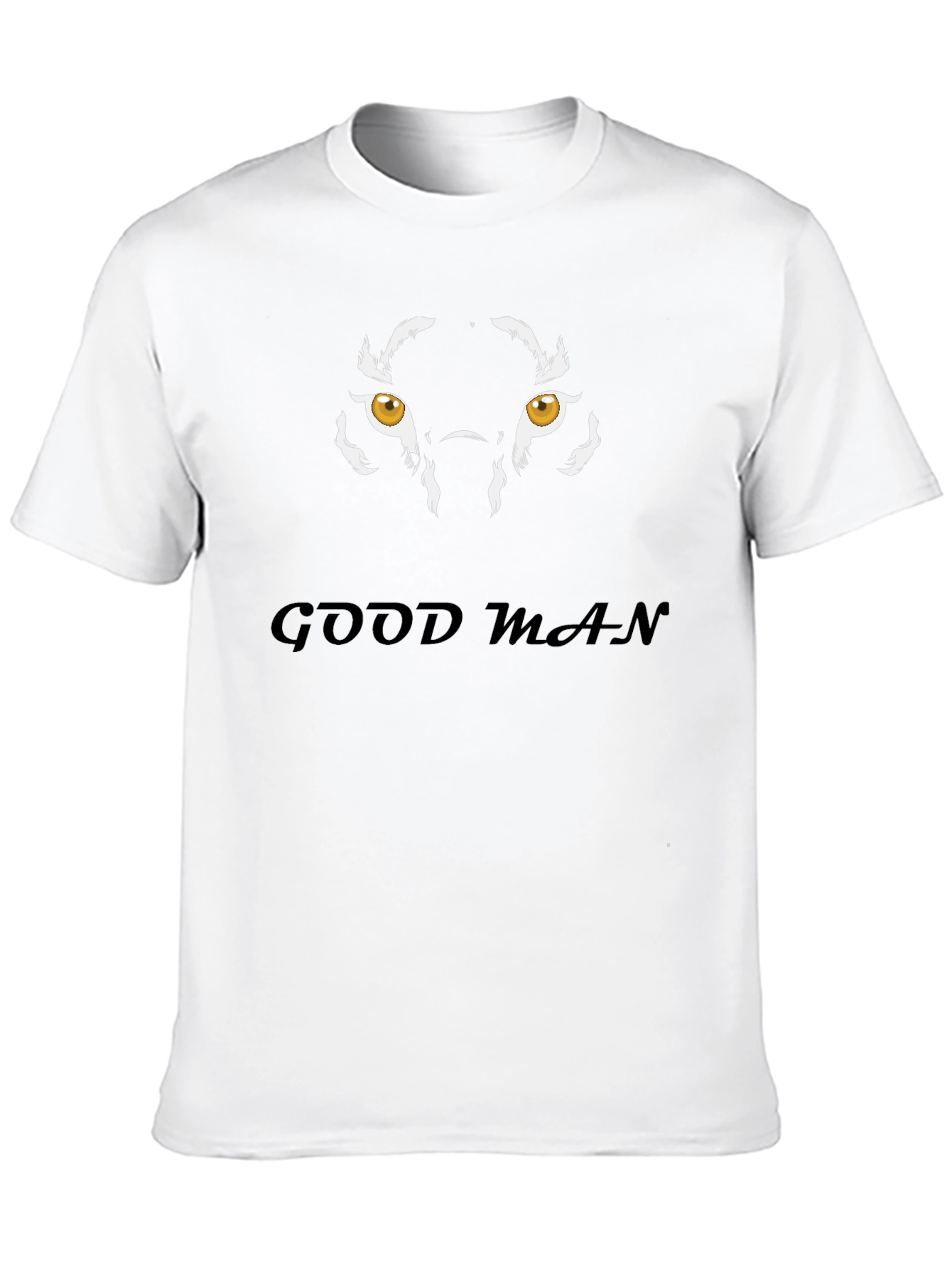Black Good Man Graphic Tee - Tiger Eyes Design view 10