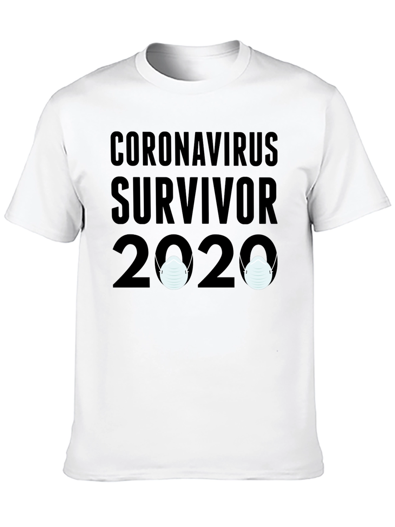 Black Coronavirus Survivor 2020 T-Shirt view 10