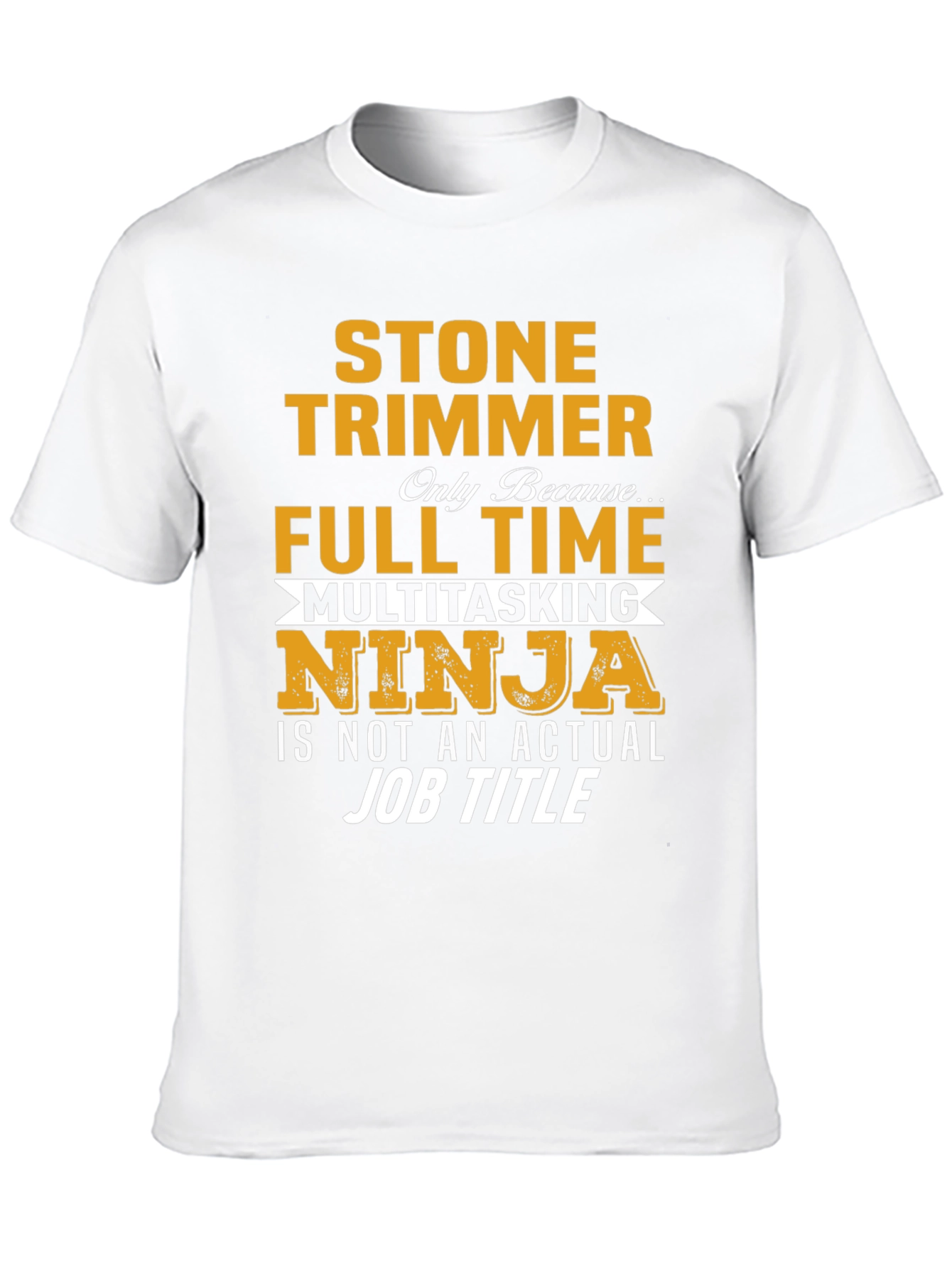 Black Stone Trimmer Full Time Ninja T-Shirt view 10