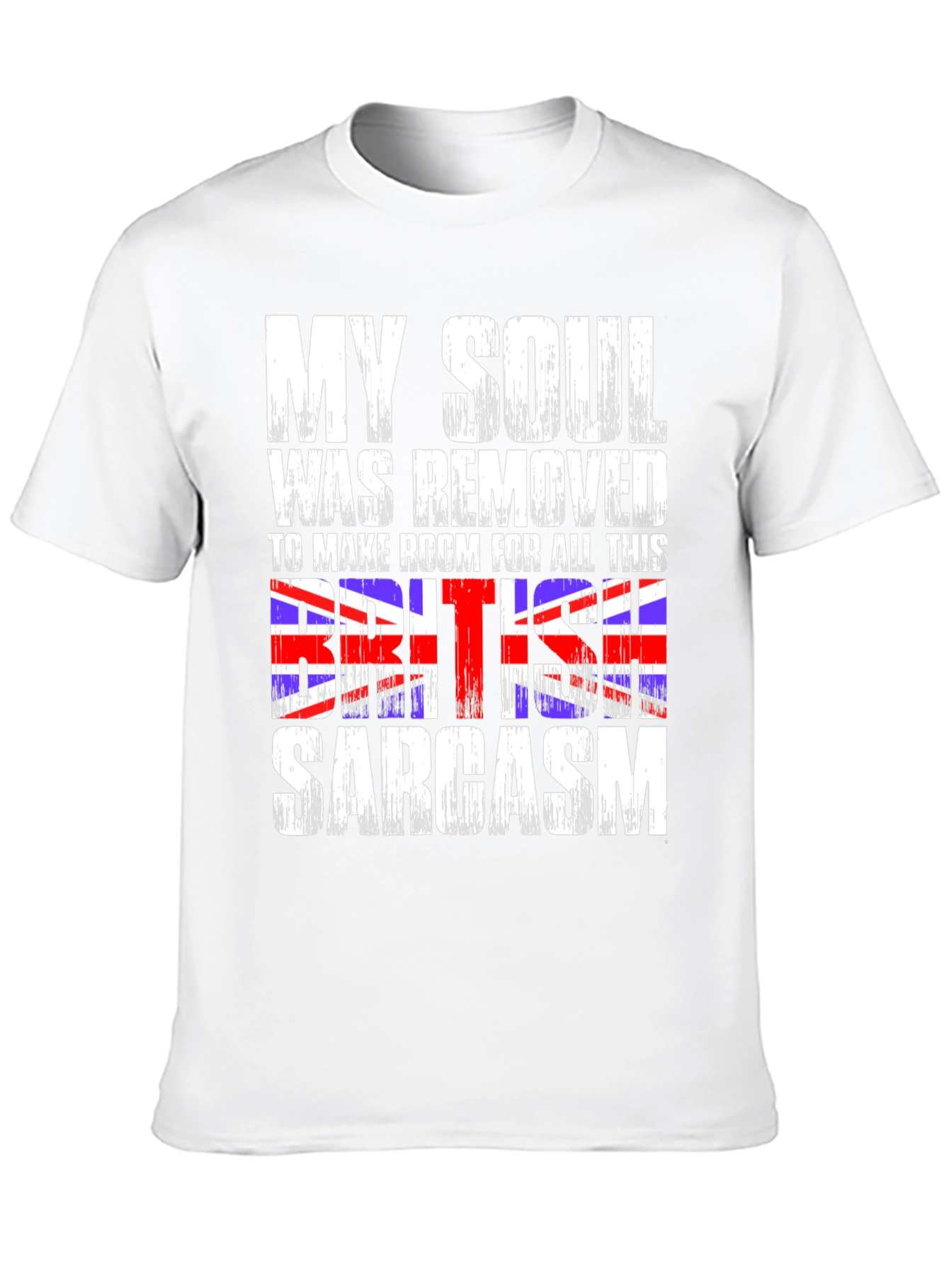 Black British Sarcasm Graphic Tee - Black view 10