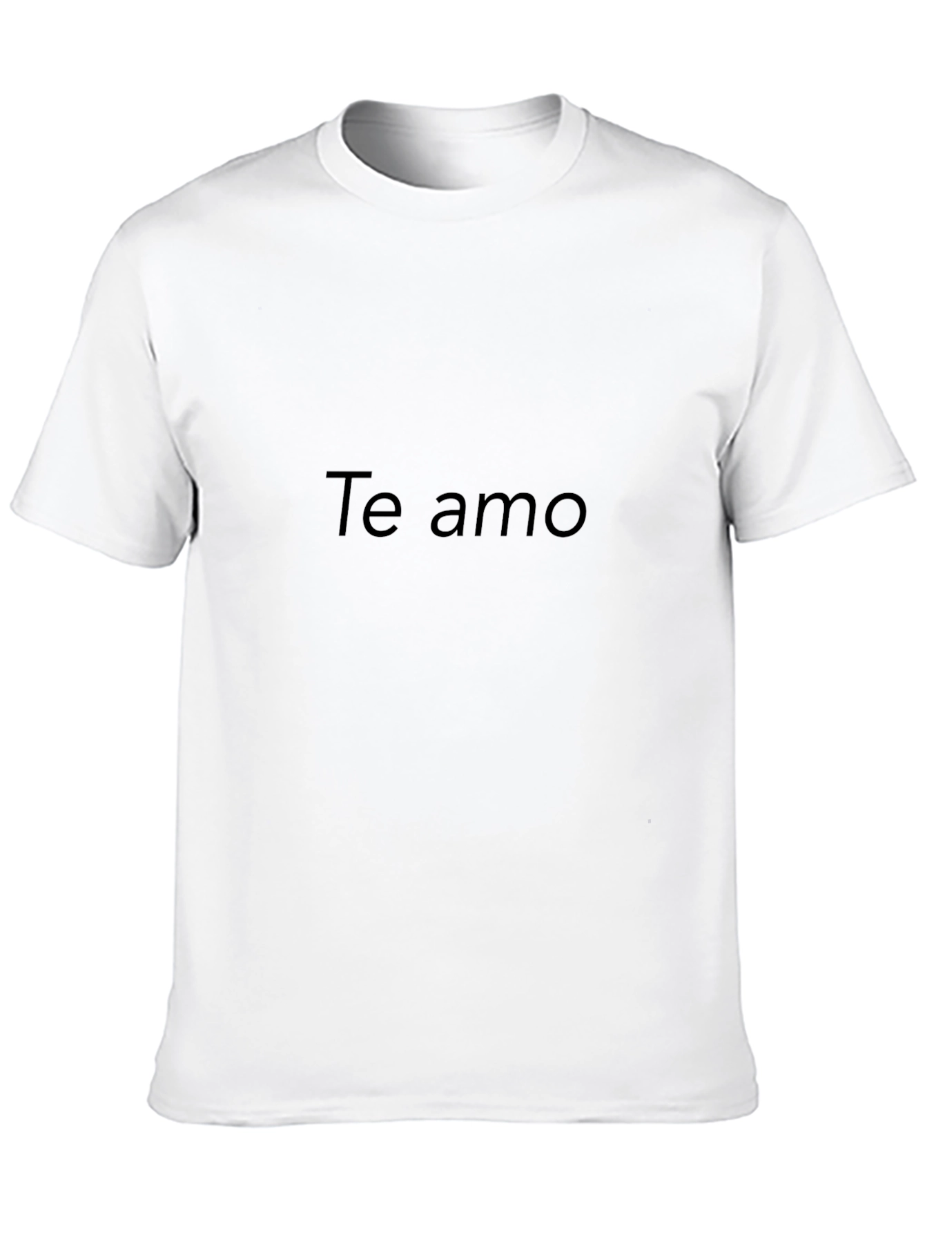 Black Te Amo Black Graphic Tee - Express Your Love! view 10