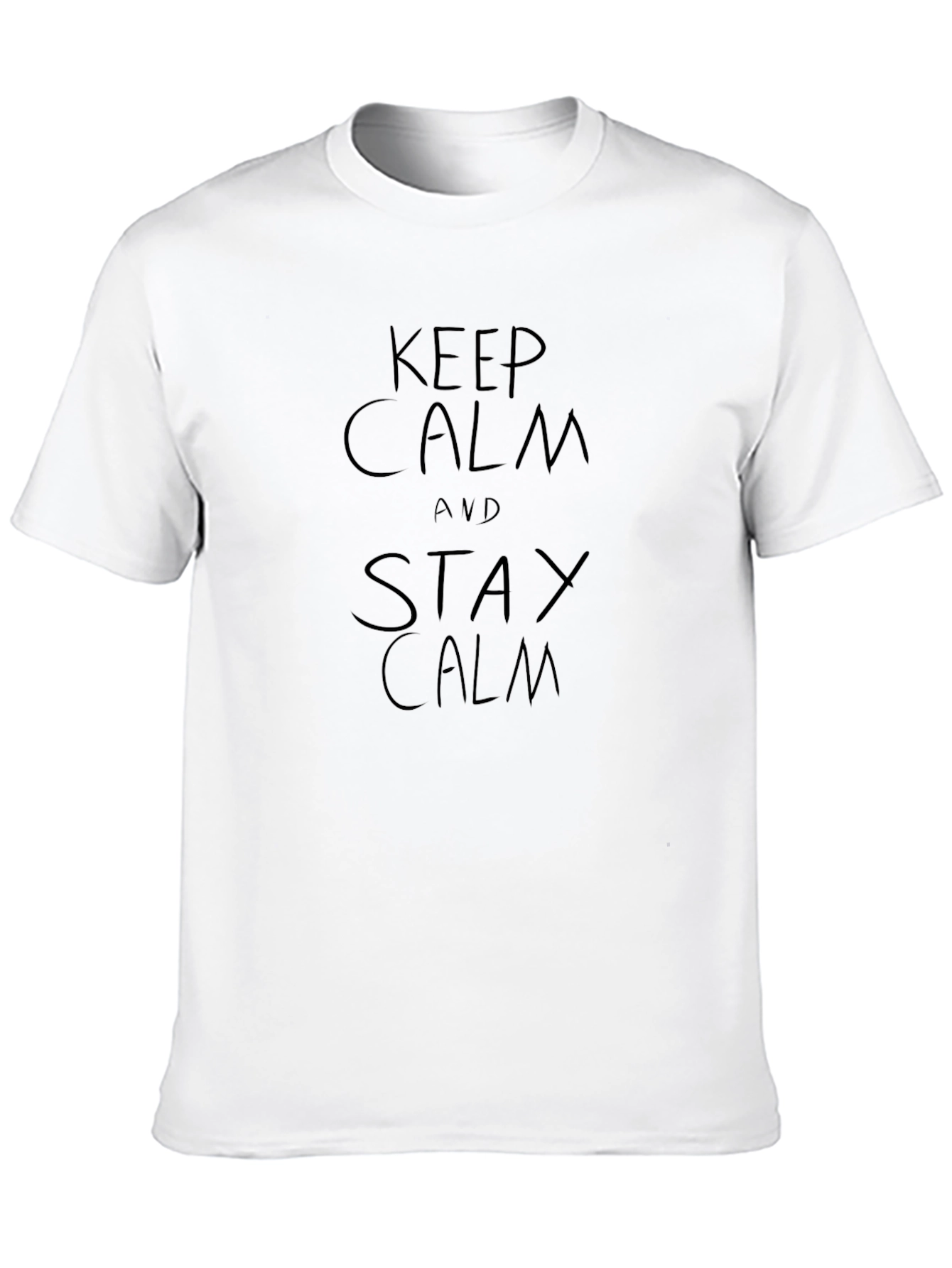 Black Keep Calm & Stay Calm Black T-Shirt view 10