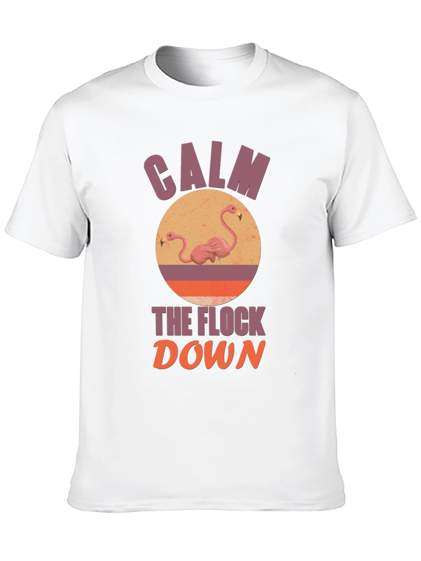 Black Calm the Flock Down Graphic T-Shirt view 10