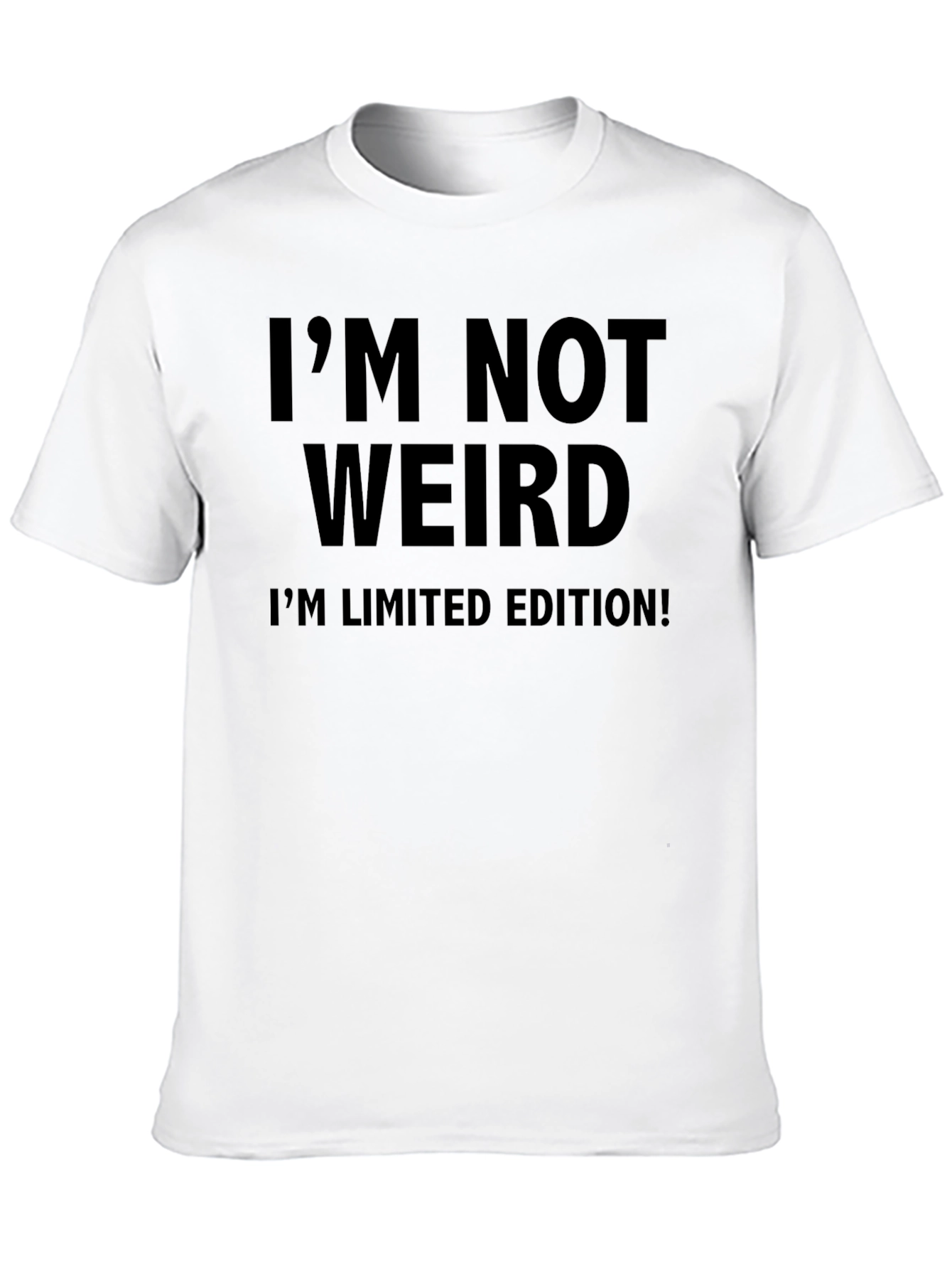 Black I'm Not Weird T-Shirt - Limited Edition Graphic Tee view 10