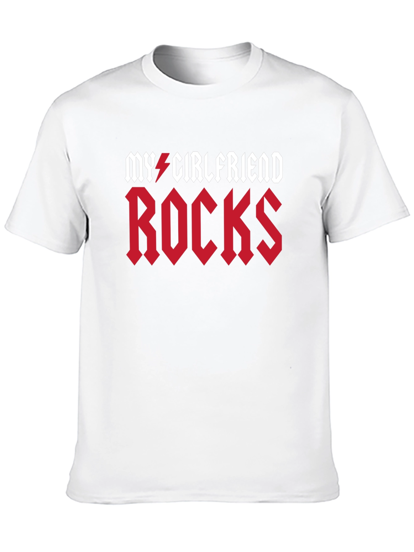 Black My Girlfriend Rocks Graphic T-Shirt view 10