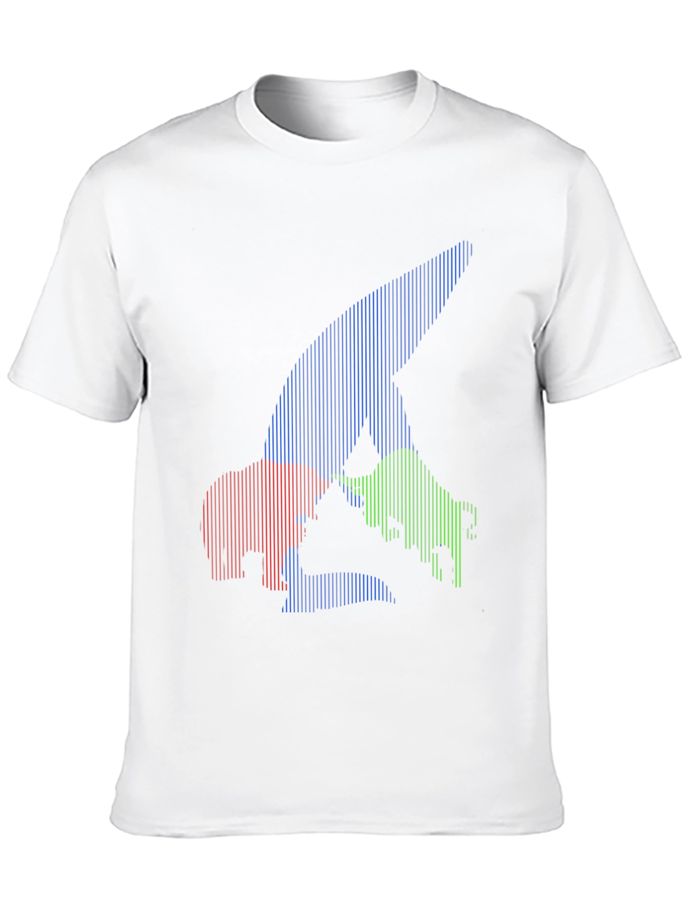 Black Bull Bear Shark Tee - Unique Striped Graphic view 10