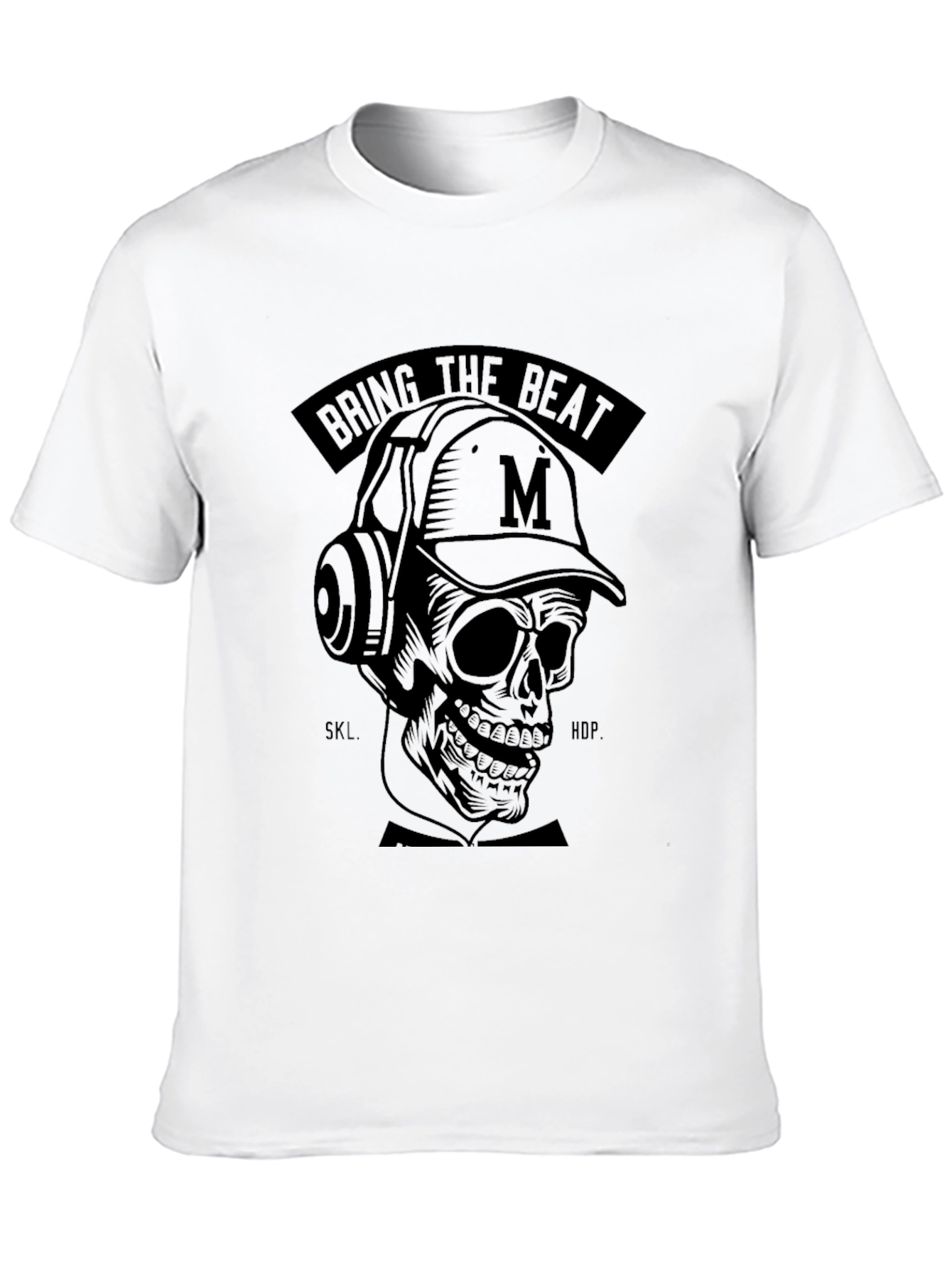 Black Bring the Beat Skull T-Shirt view 10