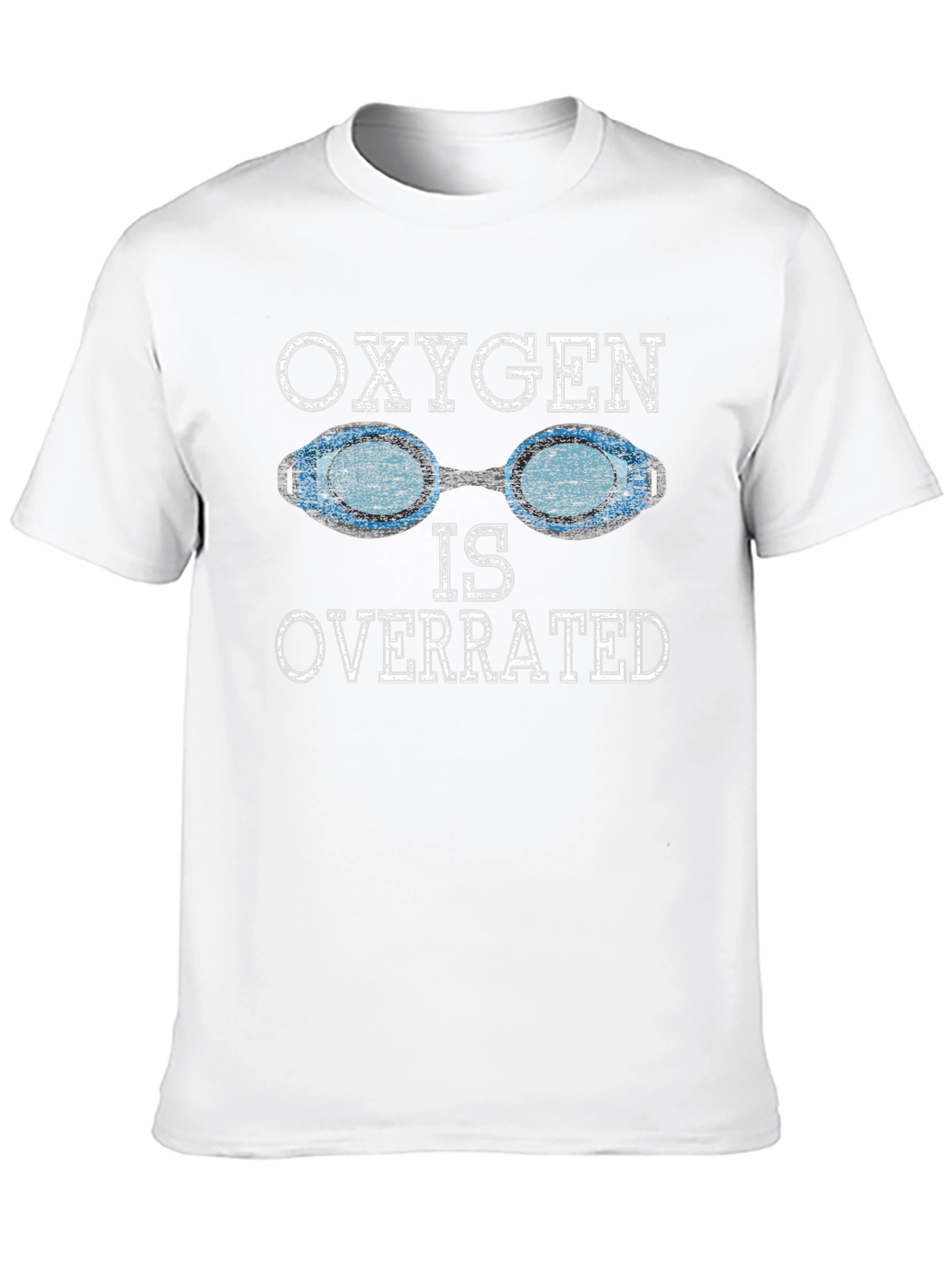 Black Oxygen Is Overrated Swimmer T-Shirt view 10