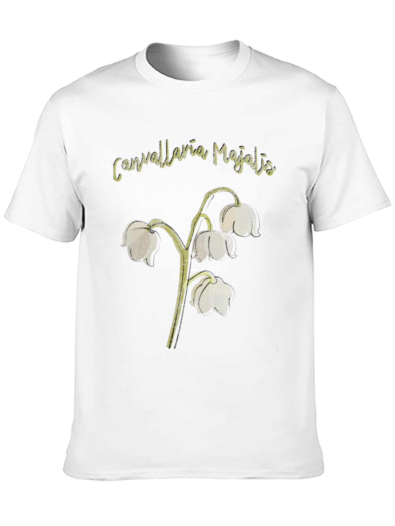 Black Lily of the Valley Graphic T-Shirt view 10