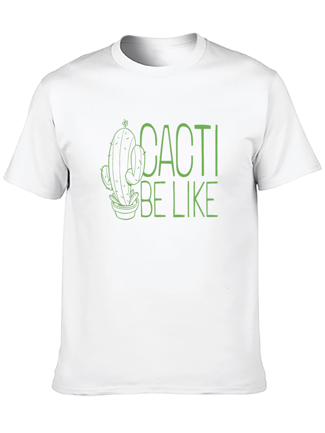 Black Cacti Be Like Funny Graphic T-Shirt view 10