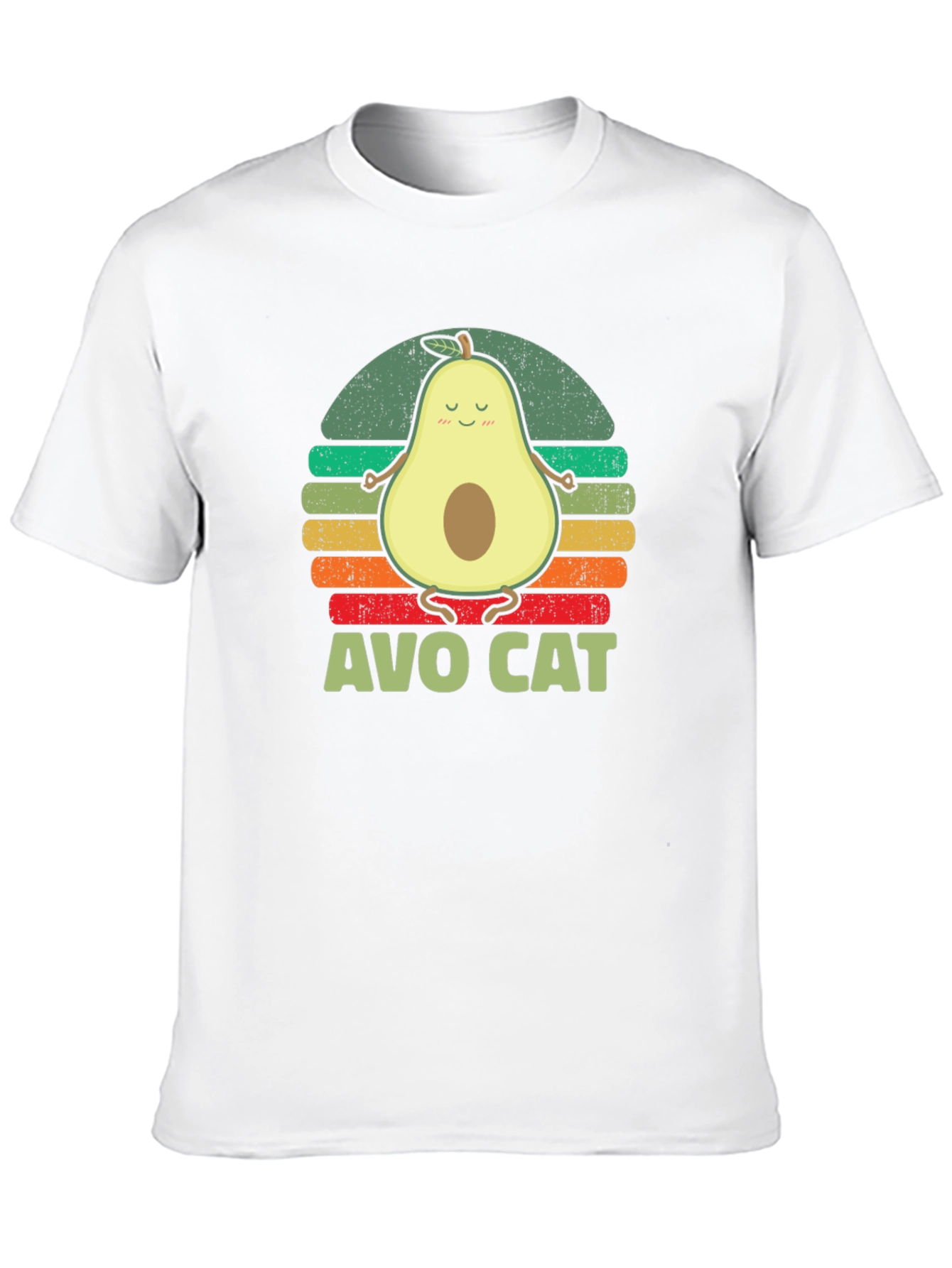 Black Avo Cat T-Shirt - Avocado Yoga Funny Tee view 10