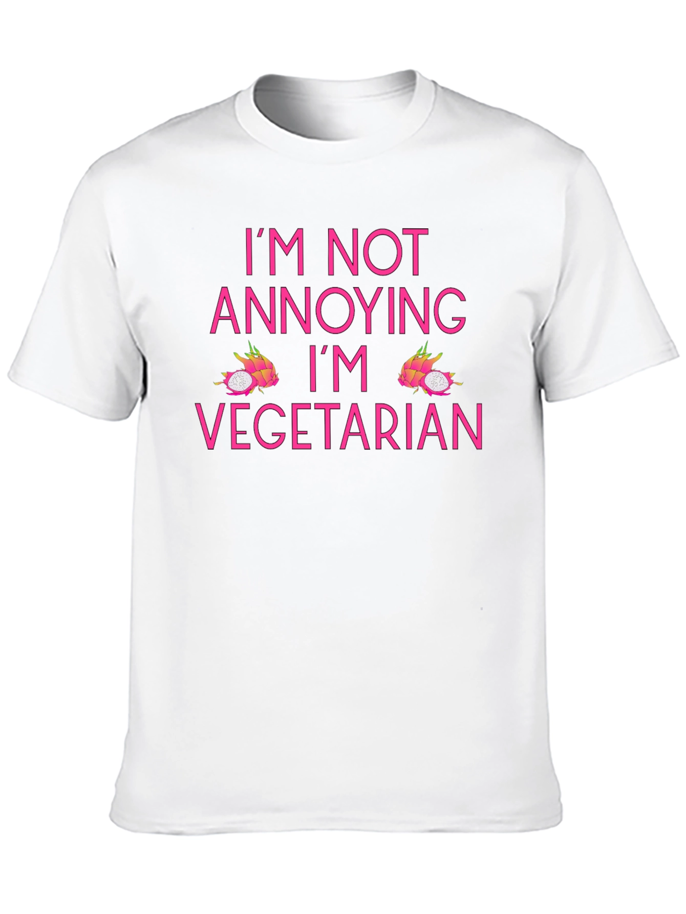 Black Vegetarian T-Shirt - I'm Not Annoying view 10