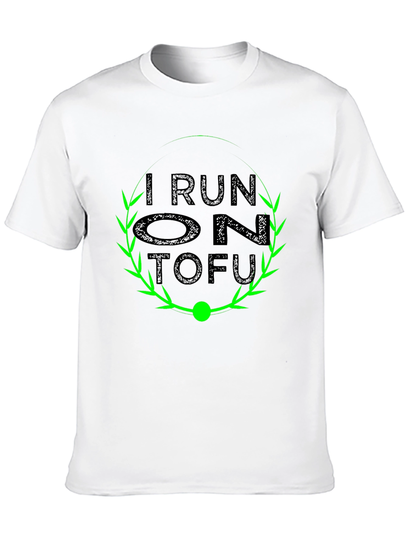I Run On Tofu Graphic Tee - Vegan Friendly Shirt - 10