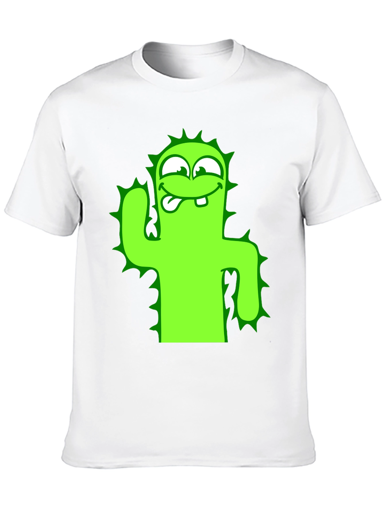 Black Funny Cactus Graphic Tee - Black T-Shirt view 10