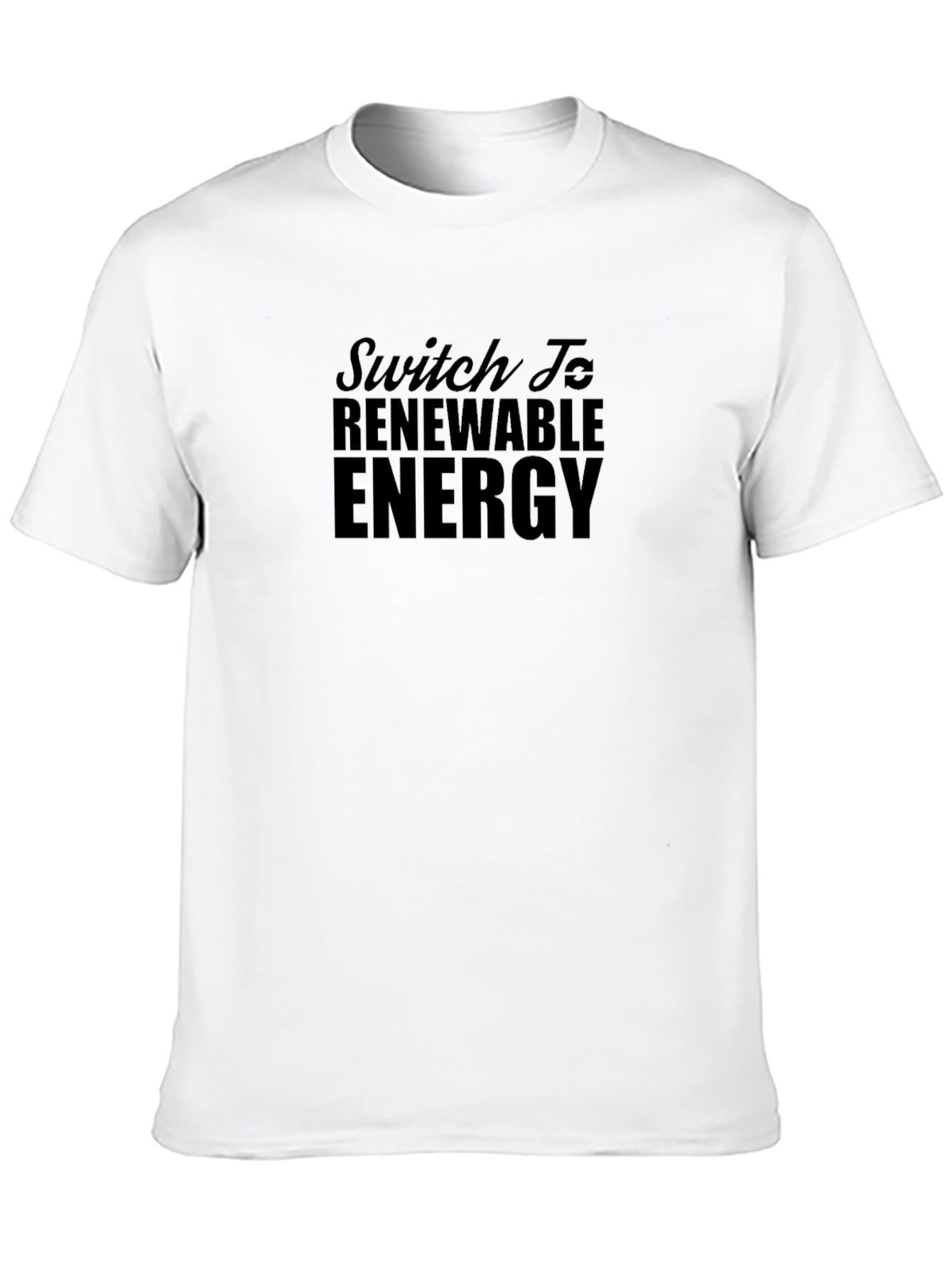 Black Renewable Energy Graphic T-Shirt view 10