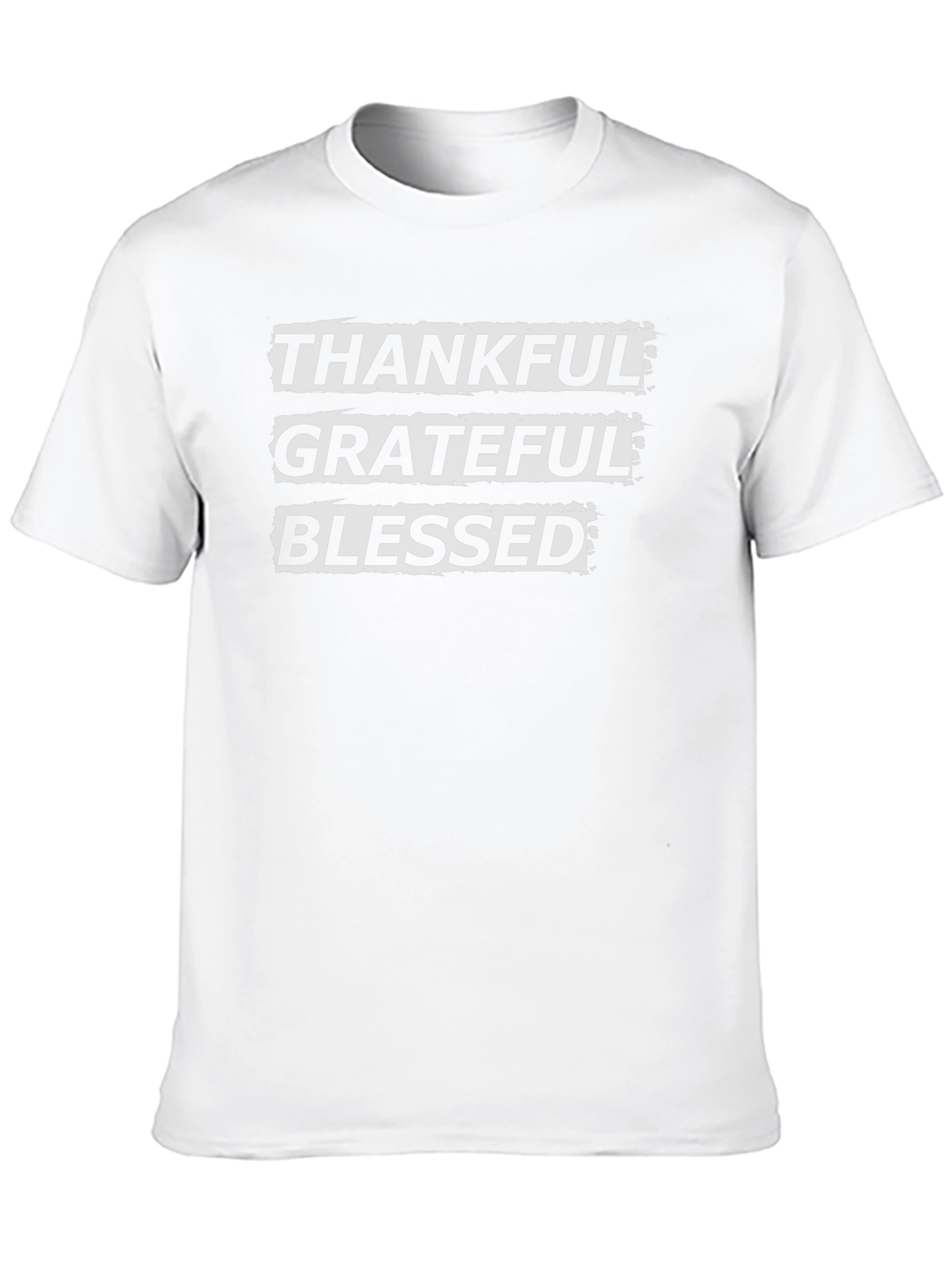 Black Thankful Grateful Blessed Graphic Tee view 10