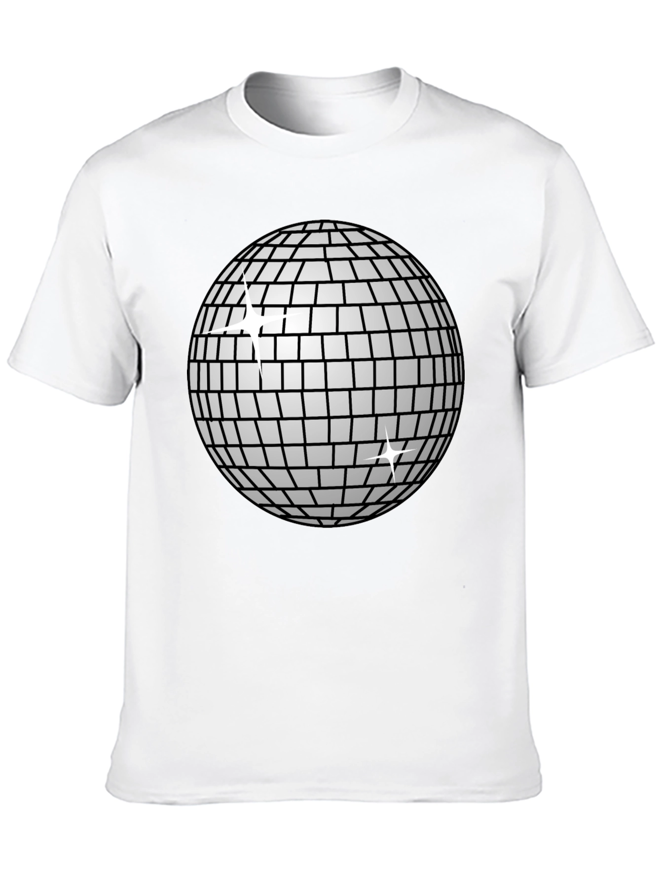Black Disco Ball T-Shirt - Groovy Party Style! view 10