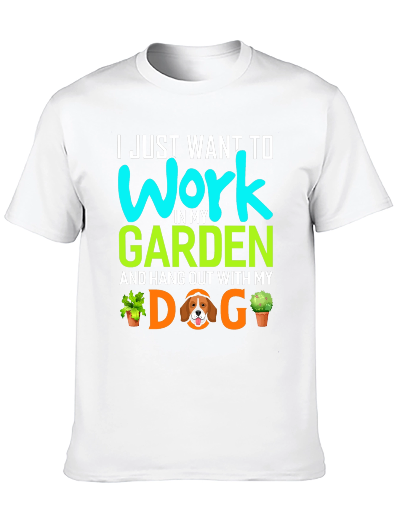 Black Gardening Dog T-Shirt - Work In My Garden view 10