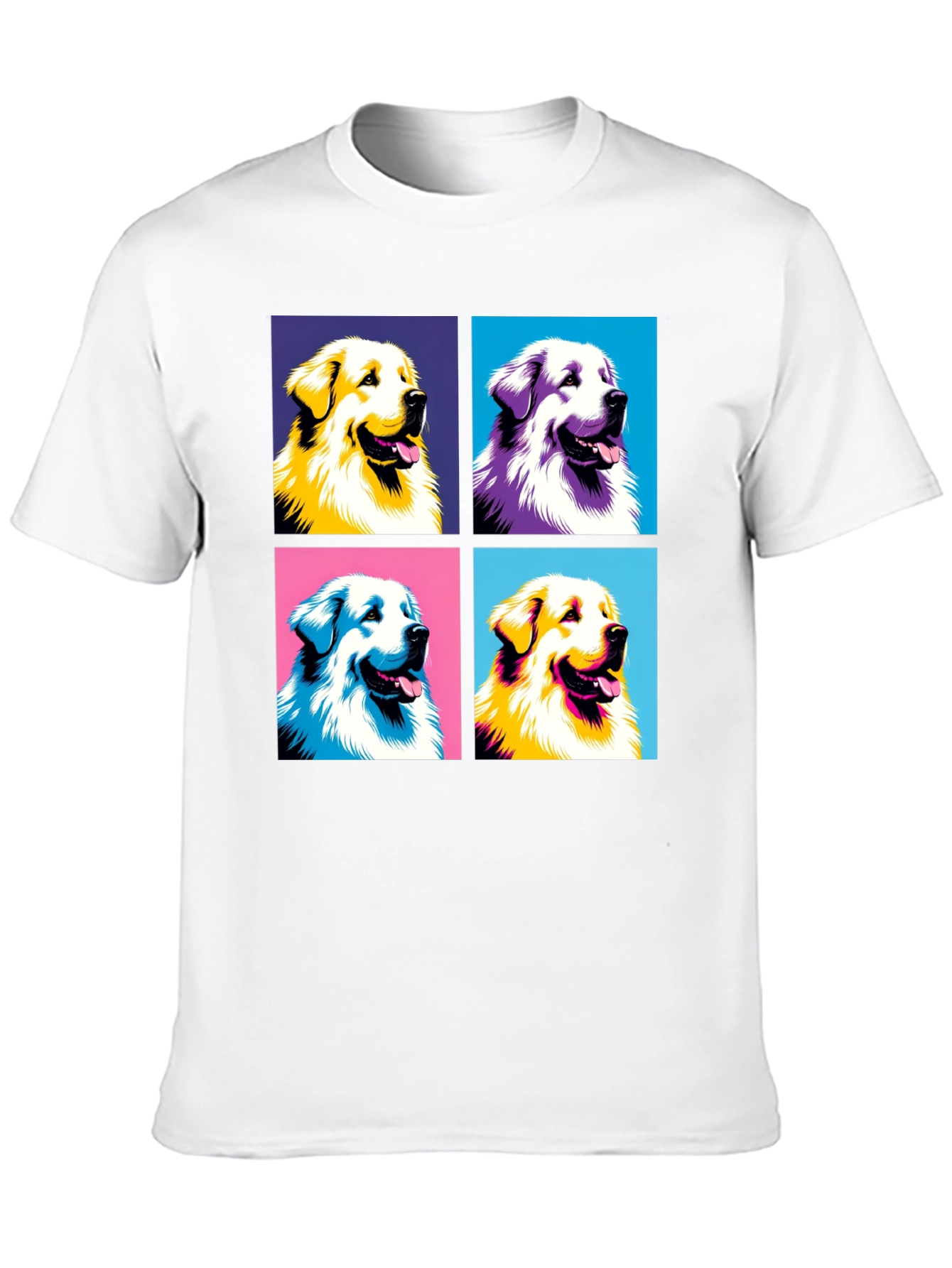 Black Dog Pop Art T-Shirt - Unique Graphic Tee view 10