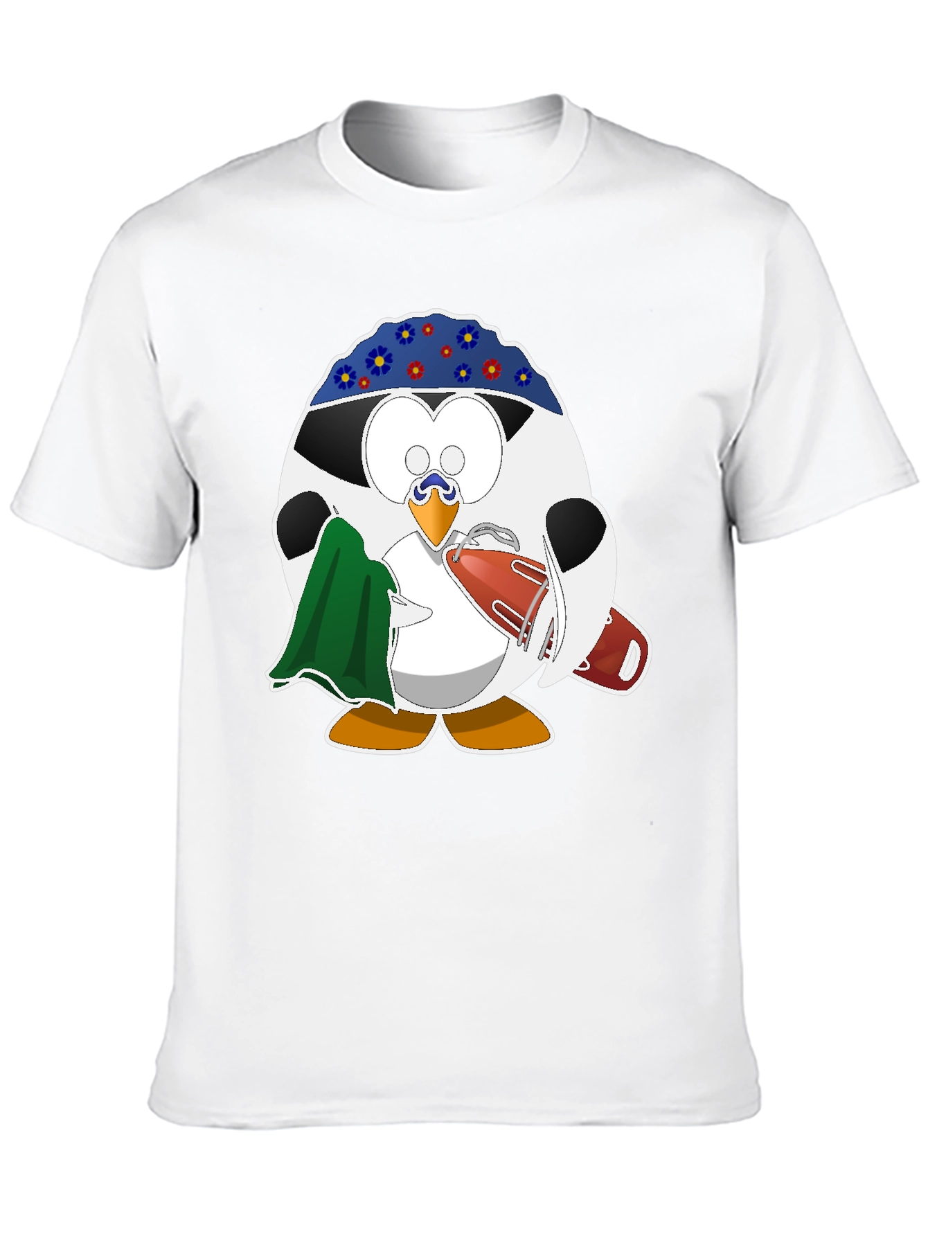 Black Lifeguard Penguin Graphic T-Shirt - Black view 10