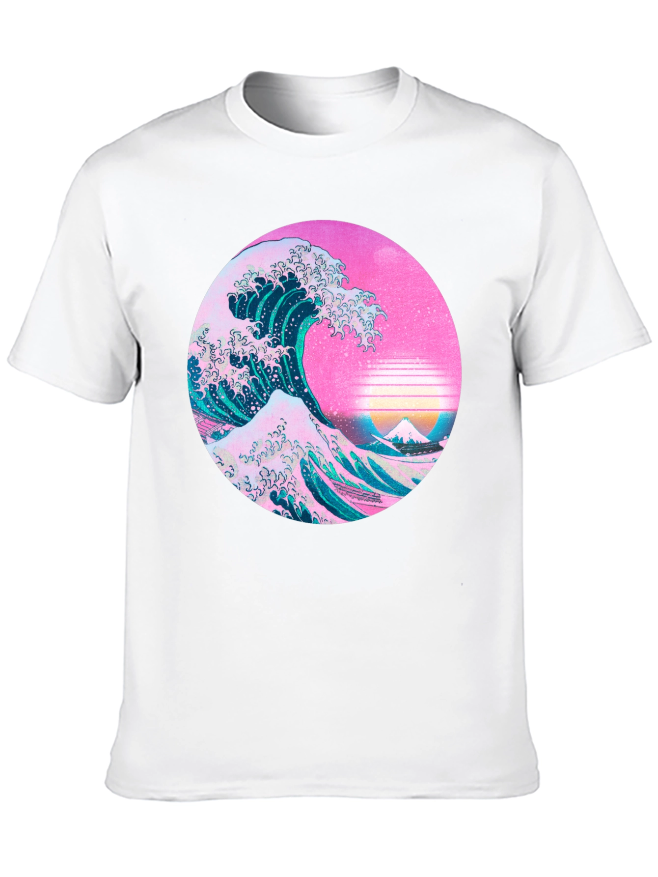 Black Great Wave Aesthetic T-Shirt view 10