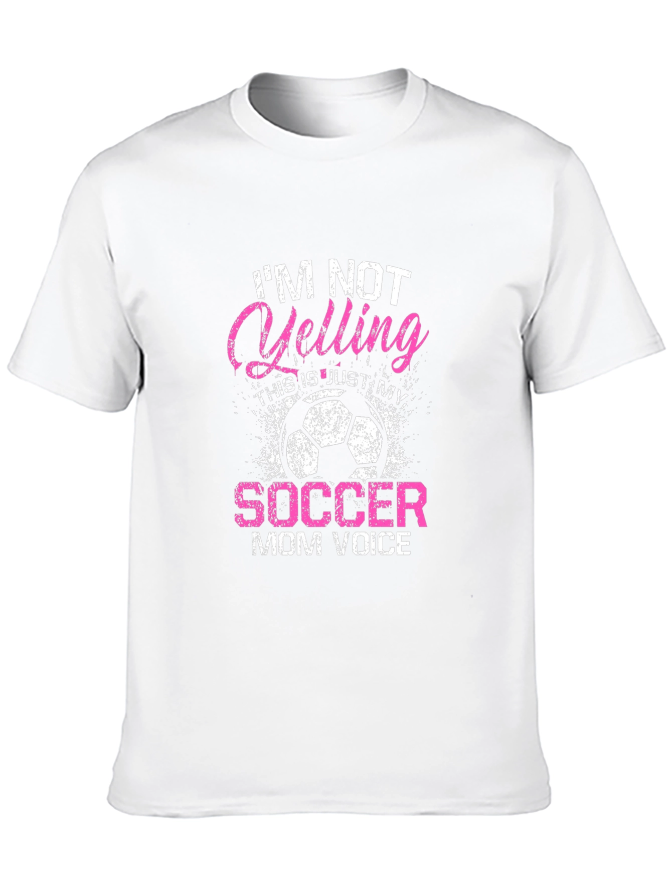 Black Soccer Mom Voice T-Shirt - Funny Graphic Tee view 10