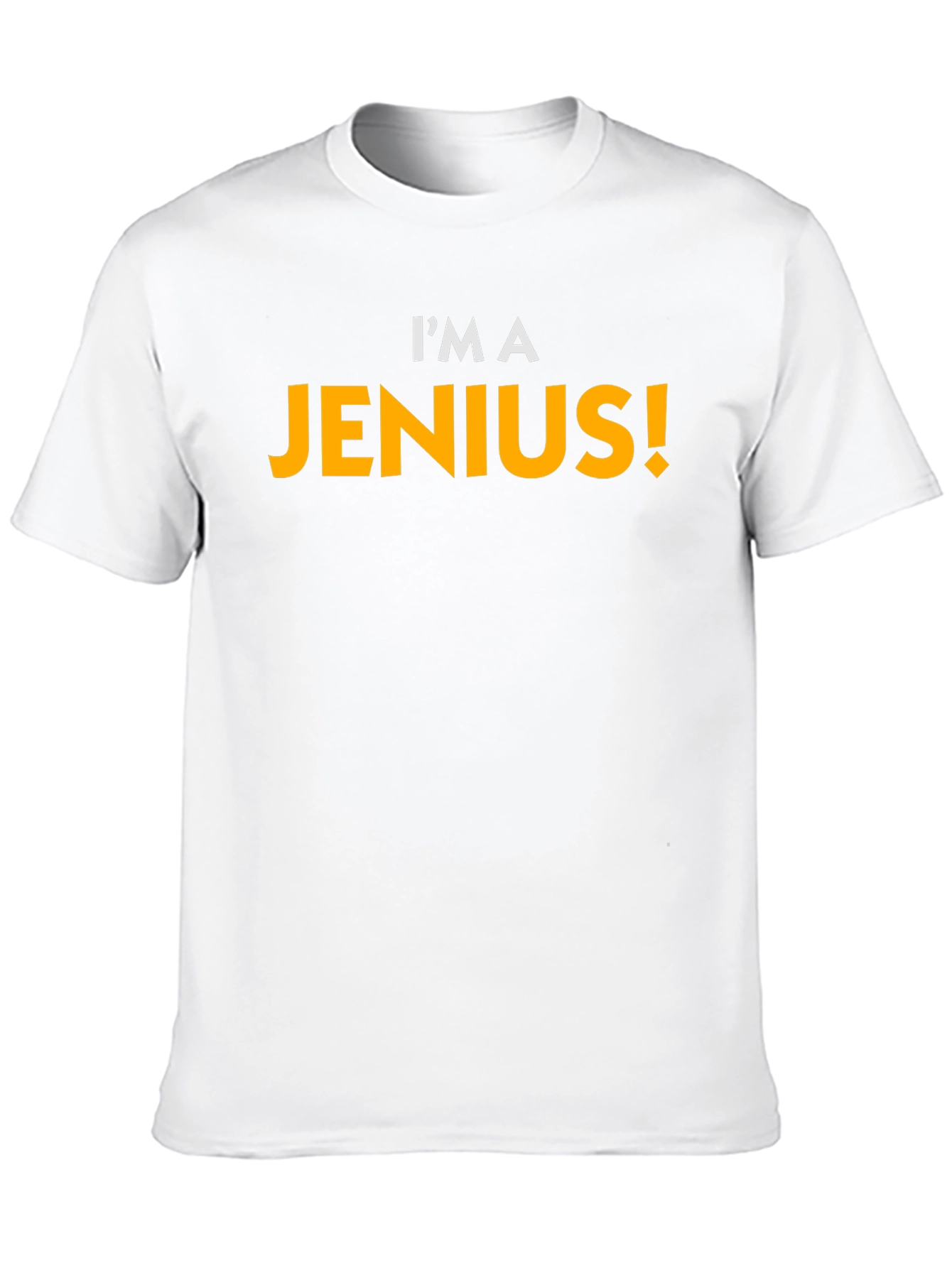 Black I'm A Jenius! Funny Novelty T-Shirt view 10