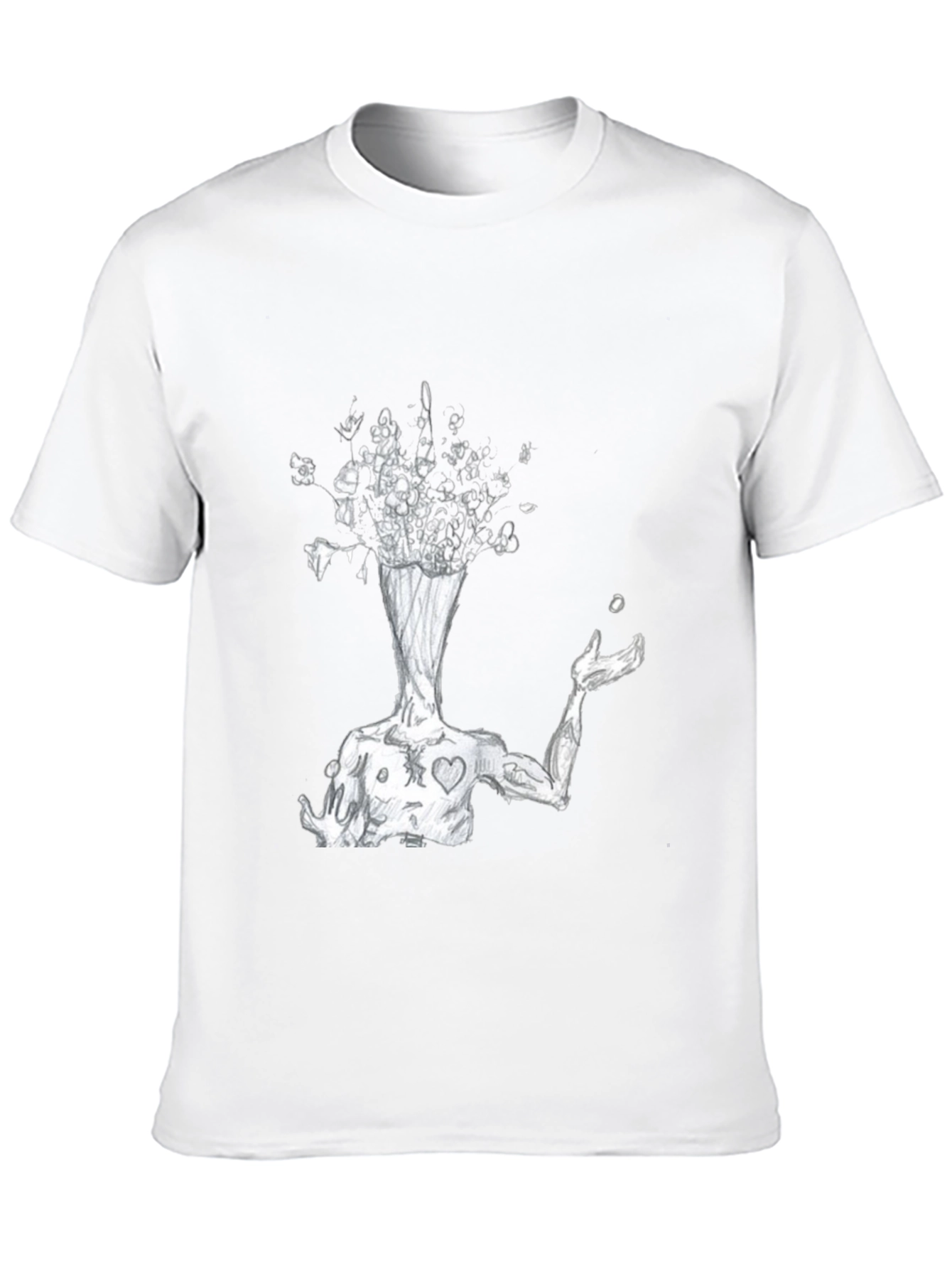 Black Abstract Mind T-Shirt view 10